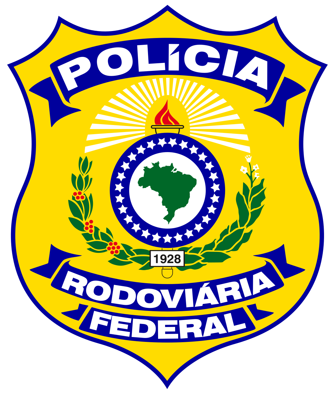 Policia rodoviária federal logo.