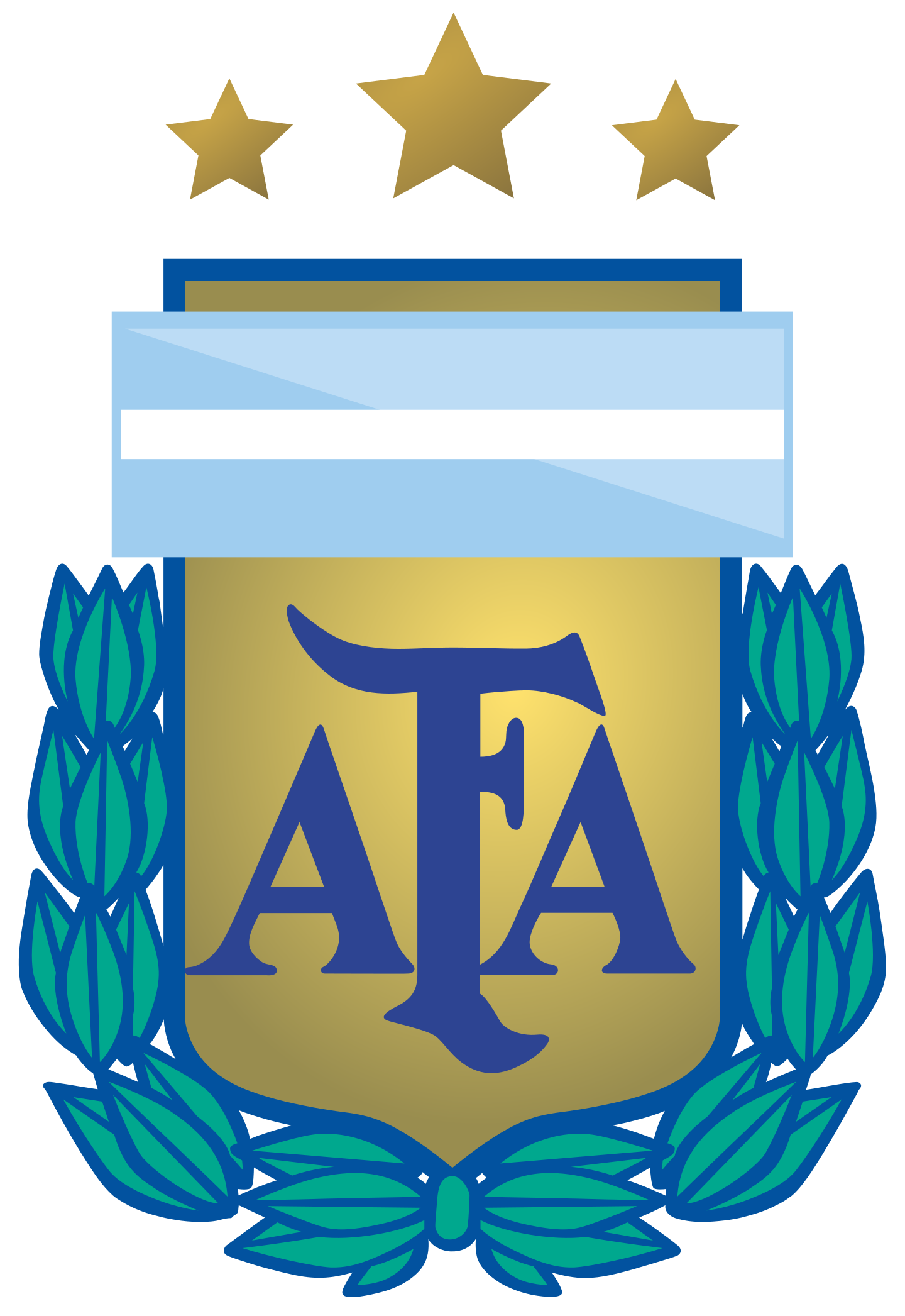 Argentina National Football Team Logo..
