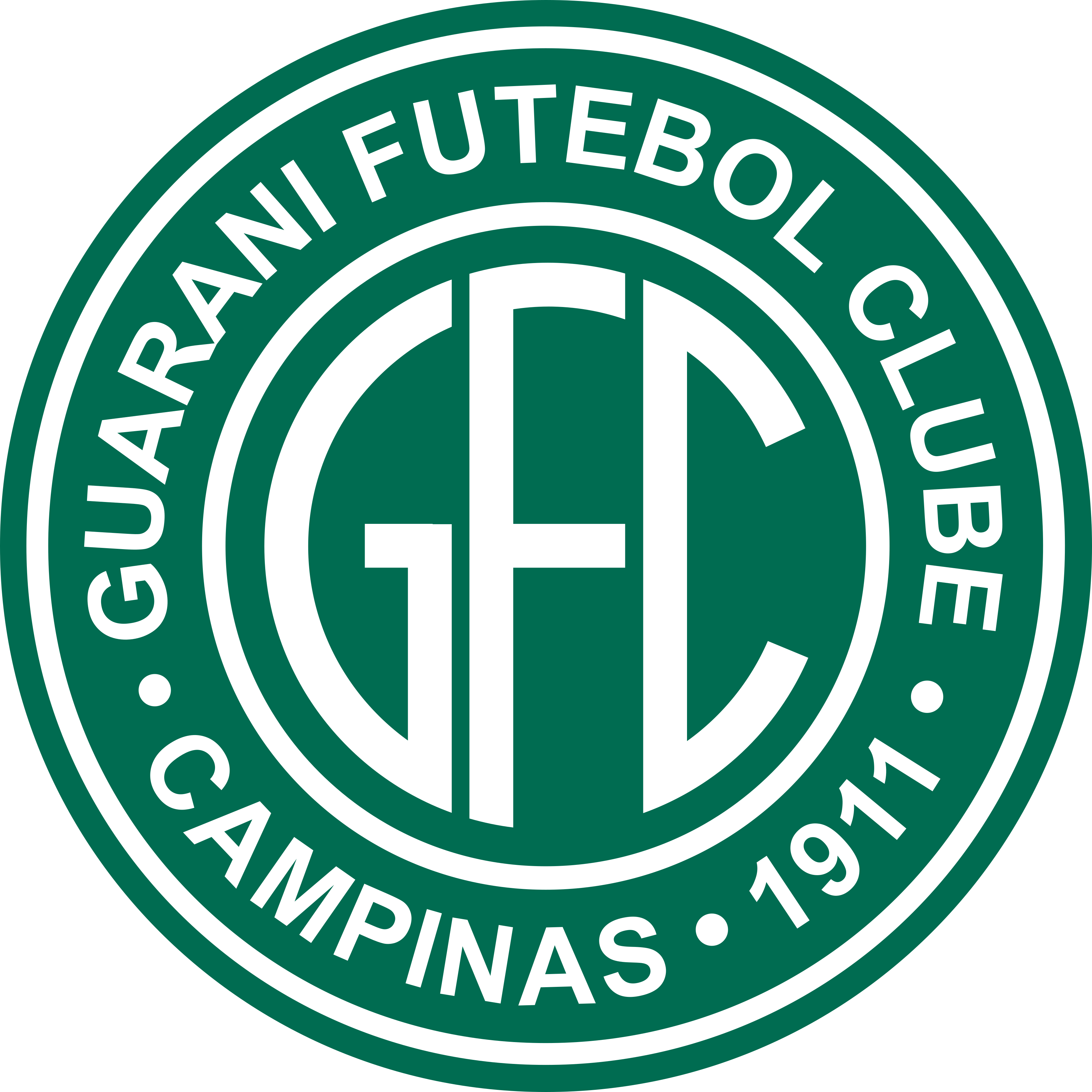 Guarani fc logo esudo 1 - Guarani FC Logo - Brésil