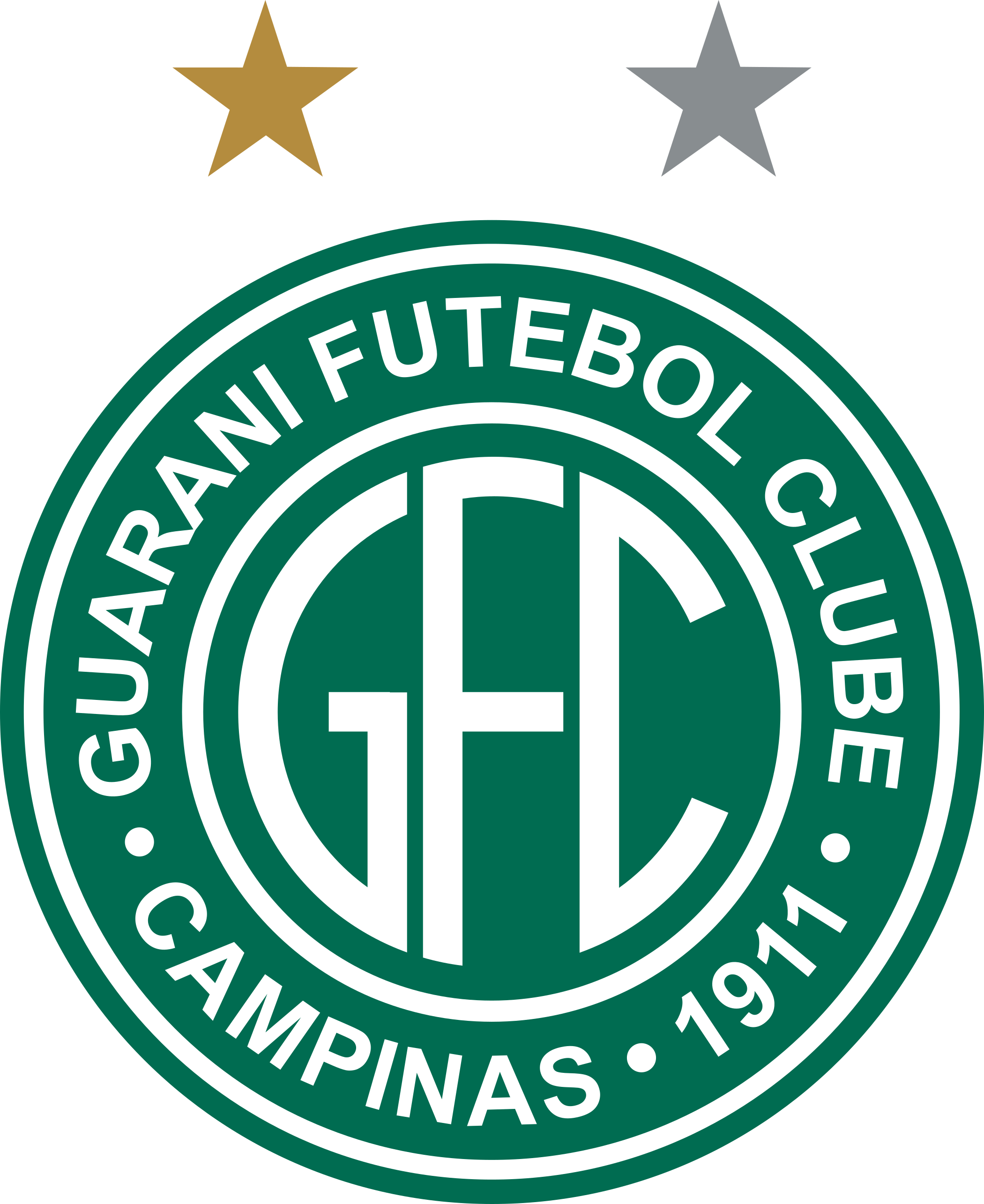 Guarani fc logo esudo 2 - Guarani FC Logo - Brésil