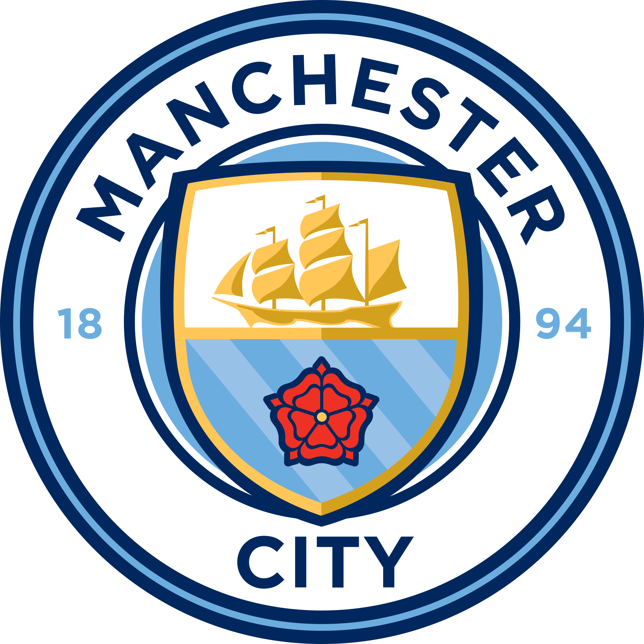 manchester city fc logo escudo badge 1 - Manchester City FC Logo