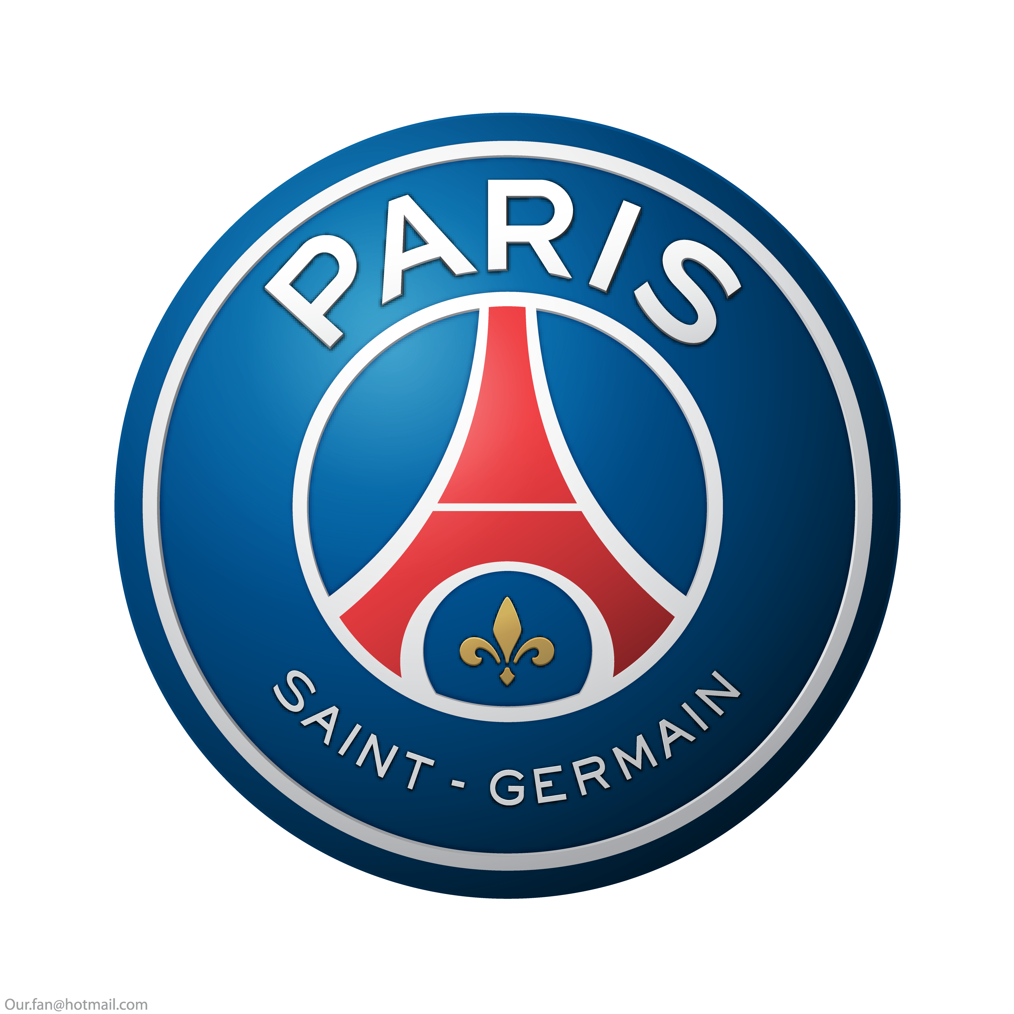 psg logo, escudo, Paris Saint-Germain .