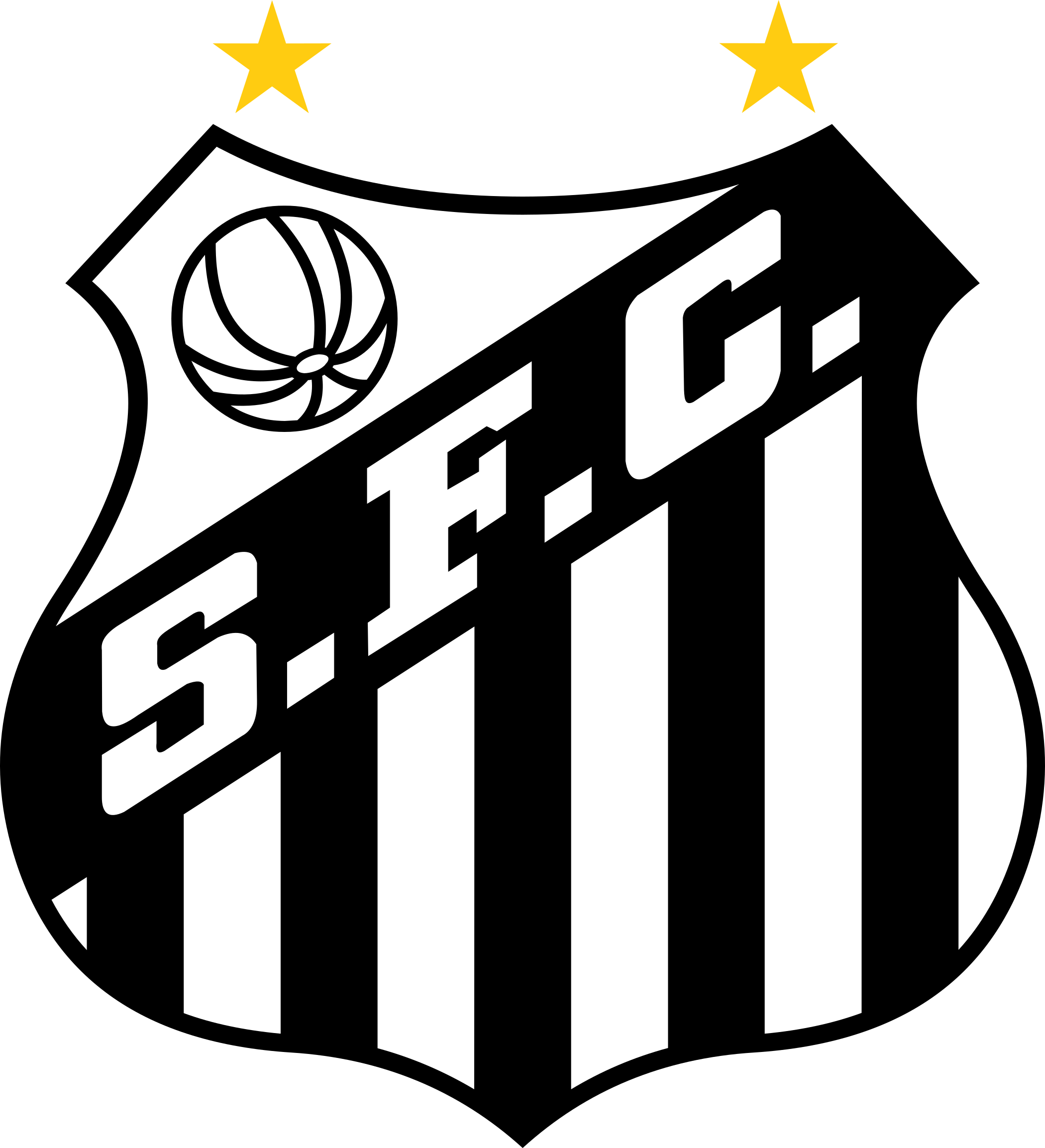 santos logo escudo 2 - Santos FC Logo