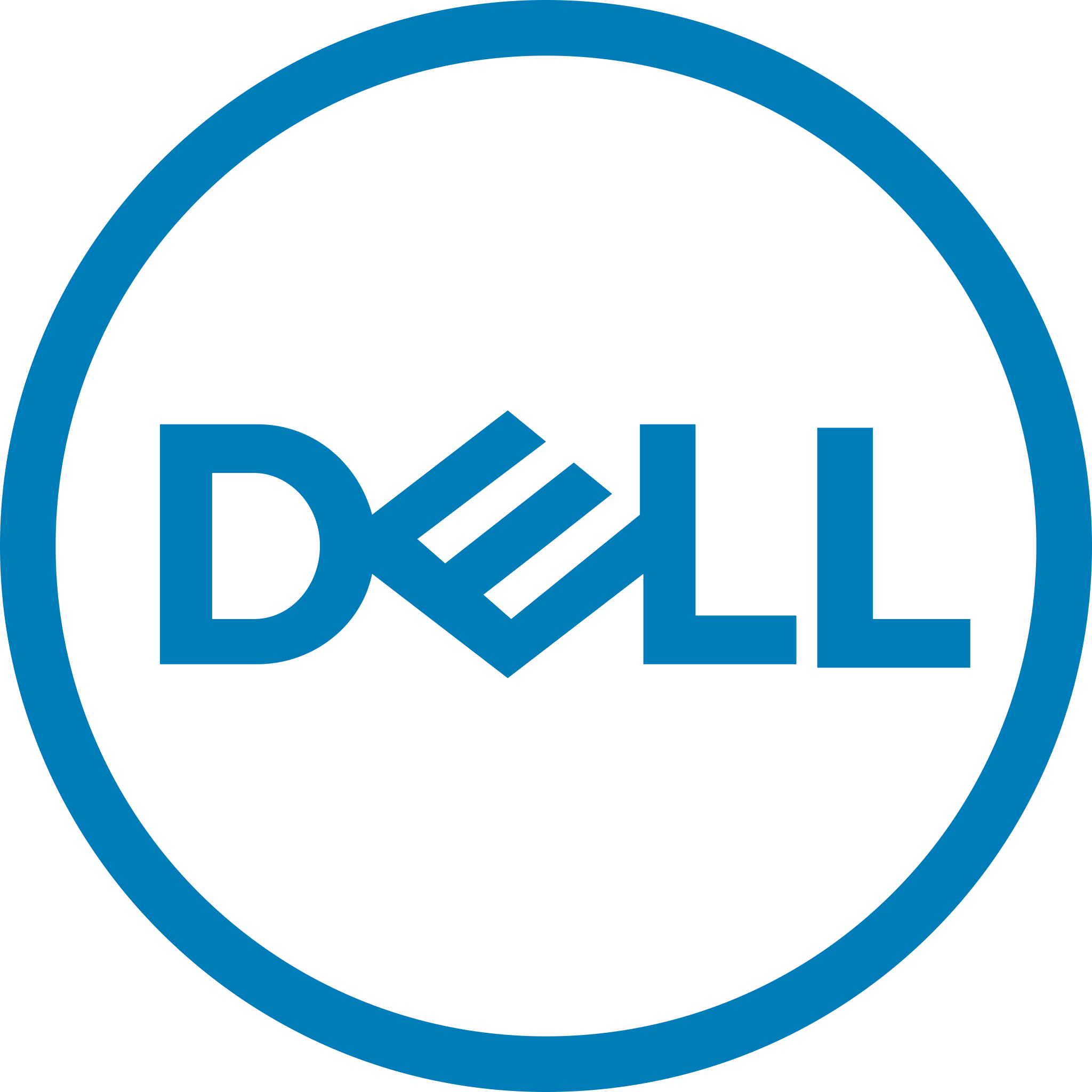 Logo da Dell em azul