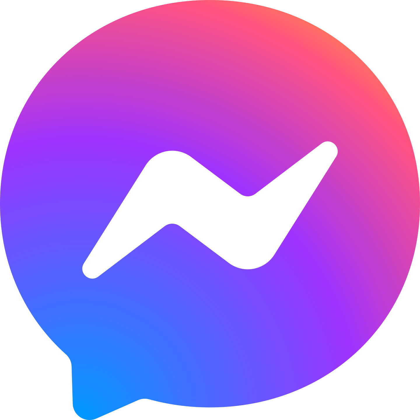 facebook messenger logo 2 1 - Facebook Messenger Logo
