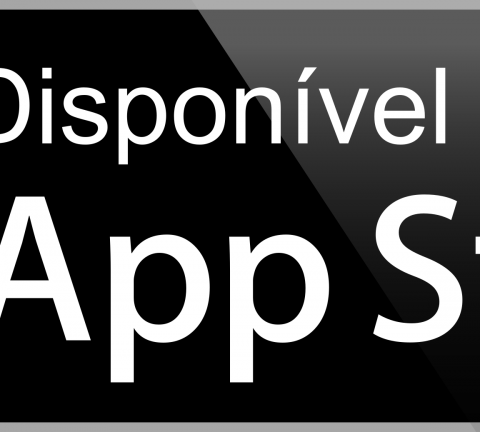 Disponível na App Store botão.