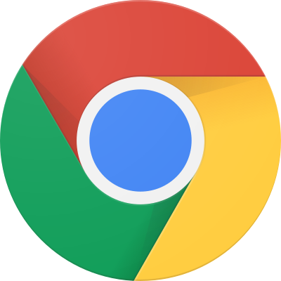 Google Chrome logo.