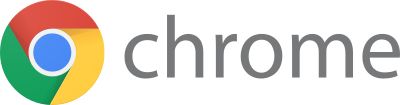 Google Chrome logo.