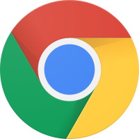 Google Chrome logo.