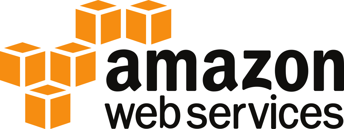 AWS, Amazon web services logo.