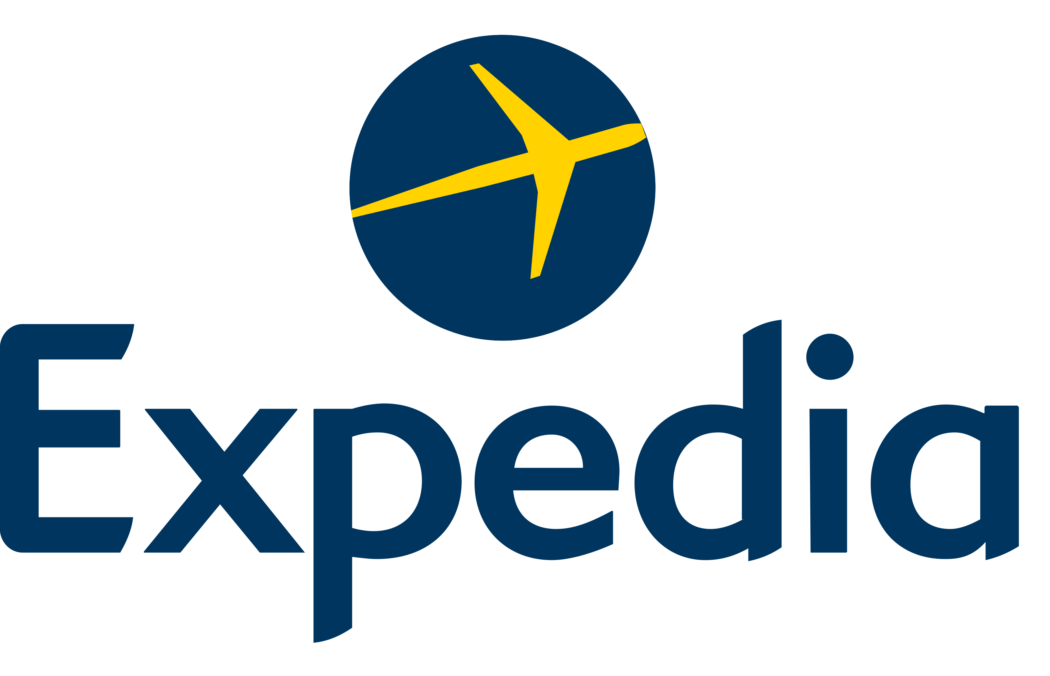 Expedia logo.