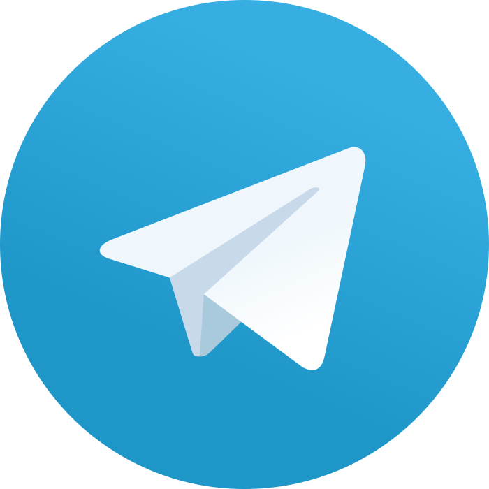 Telegram social logotype