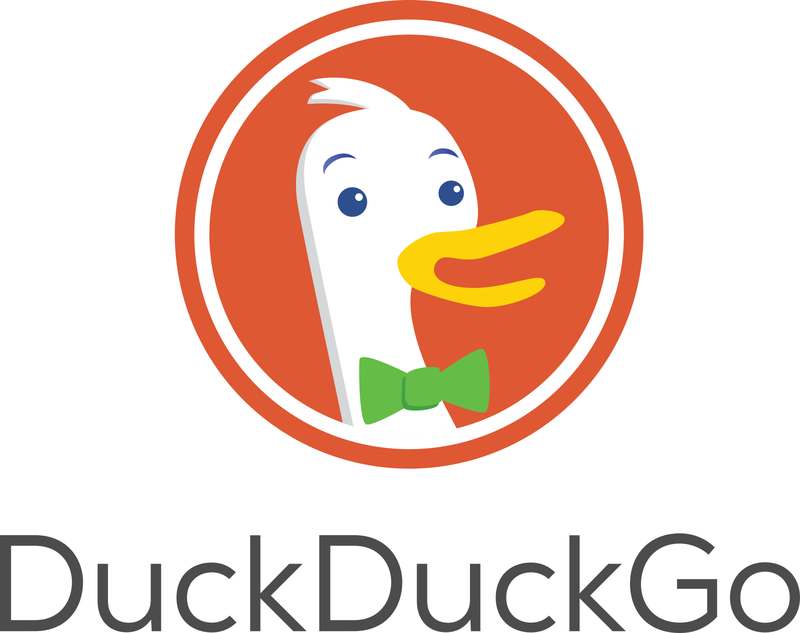 DuckDuck Go logo.