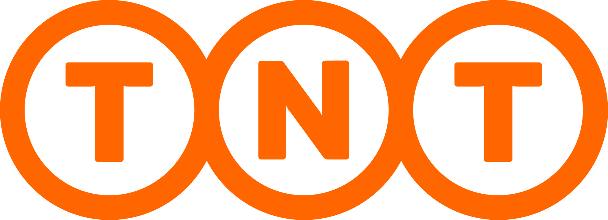 TNT express logo.