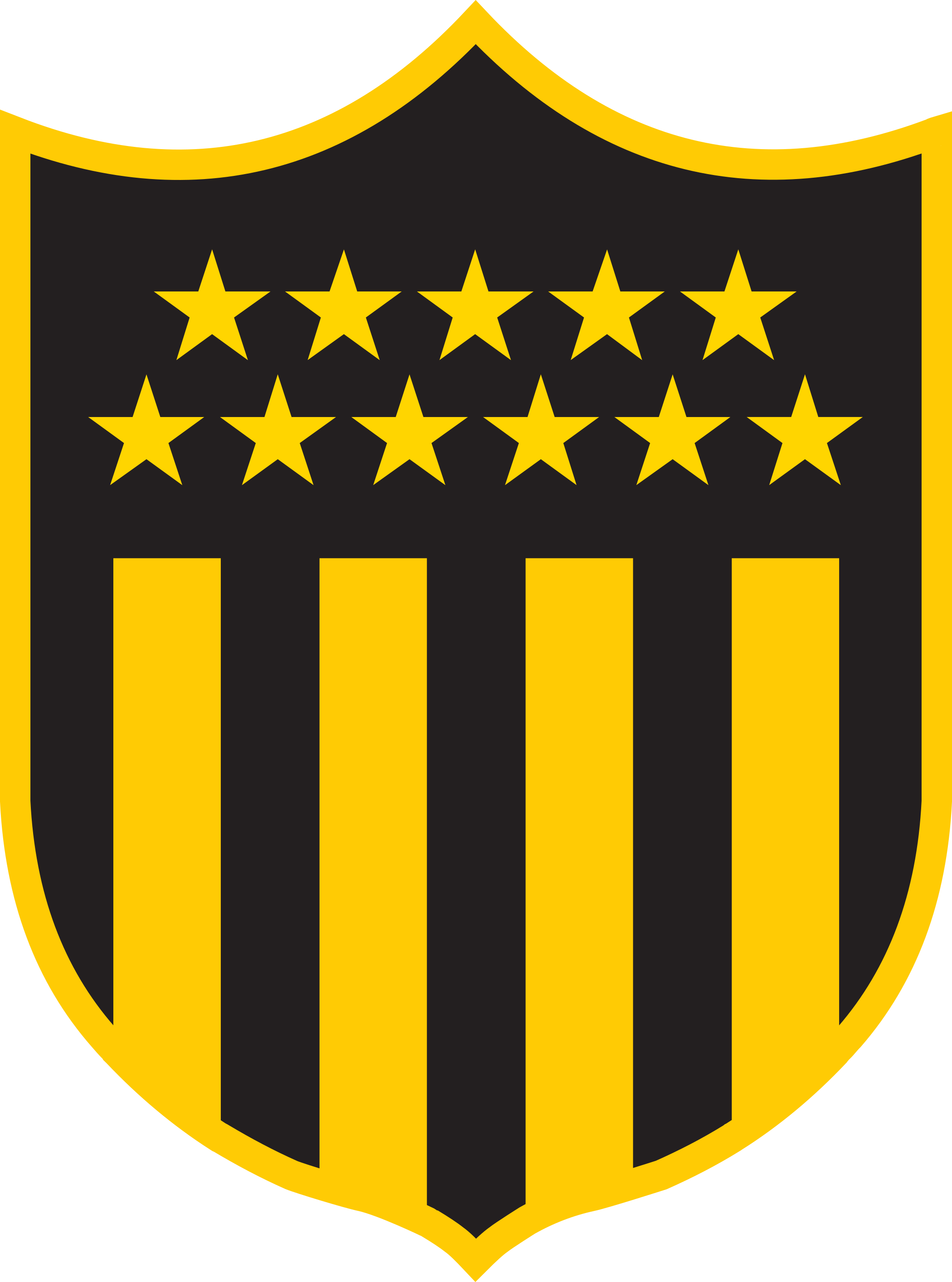 penarol logo escudo 2 - Peñarol Logo - Club Atlético Peñarol Badge