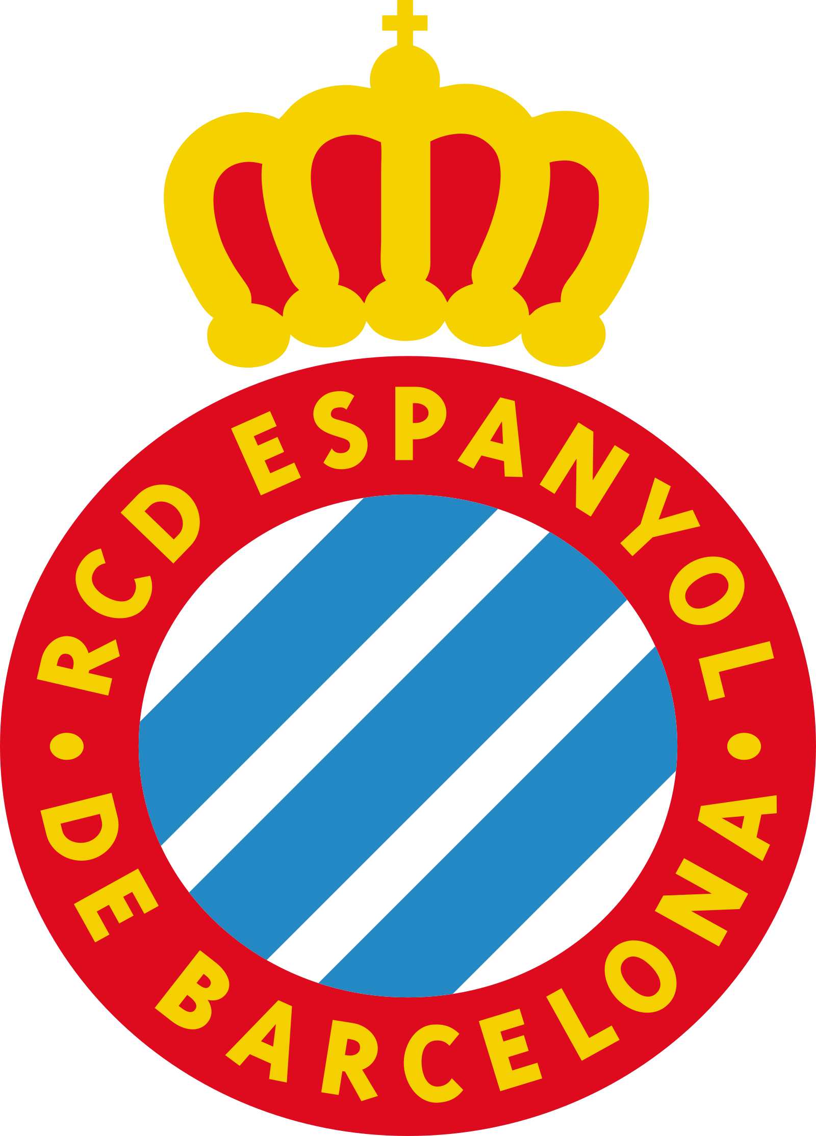 rcd espanyol logo escudo 2 - Espanyol Logo - Escudo Real Club Deportivo Espanyol