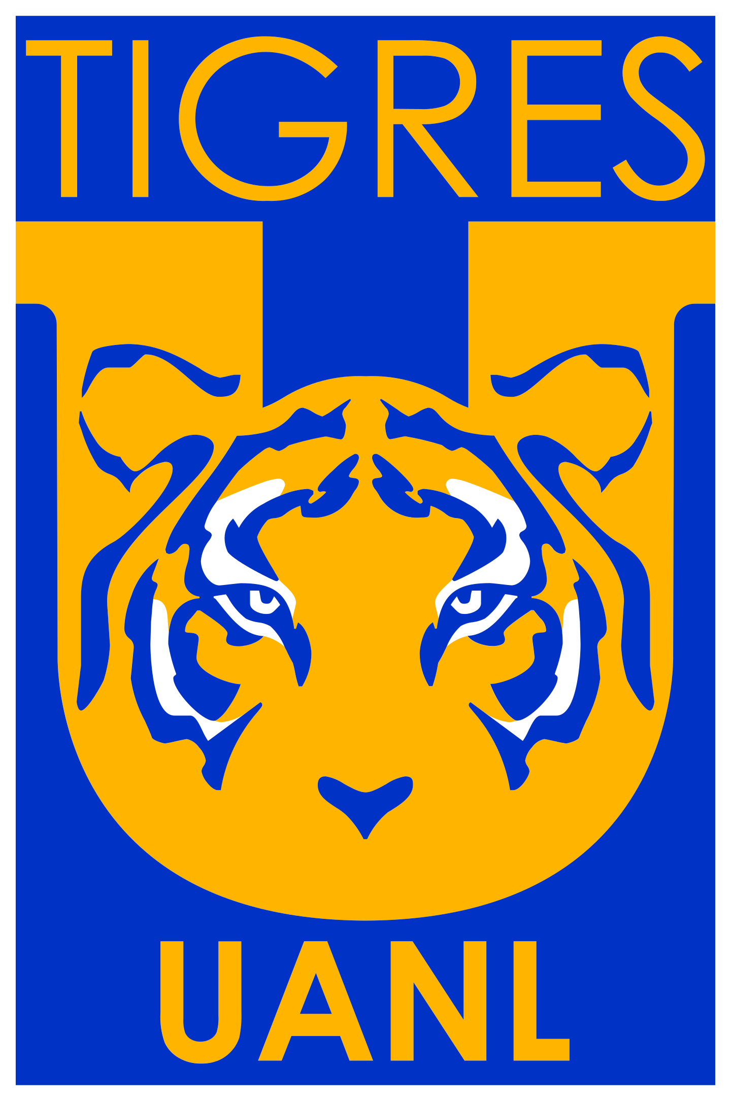 club tigres uanl logo 2 - Club Tigres UANL Logo