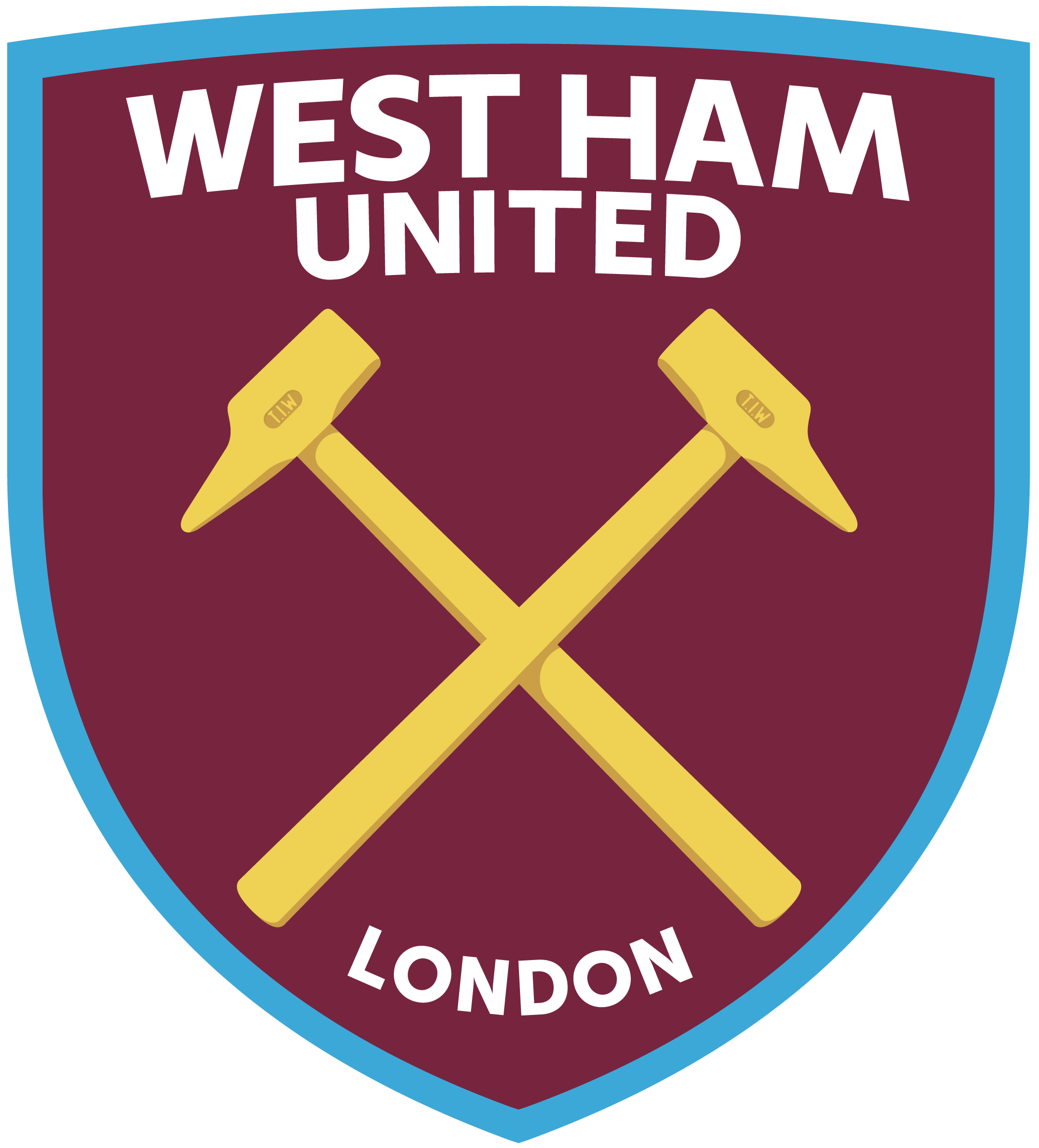 west ham united logo 1 - West Ham United FC Logo