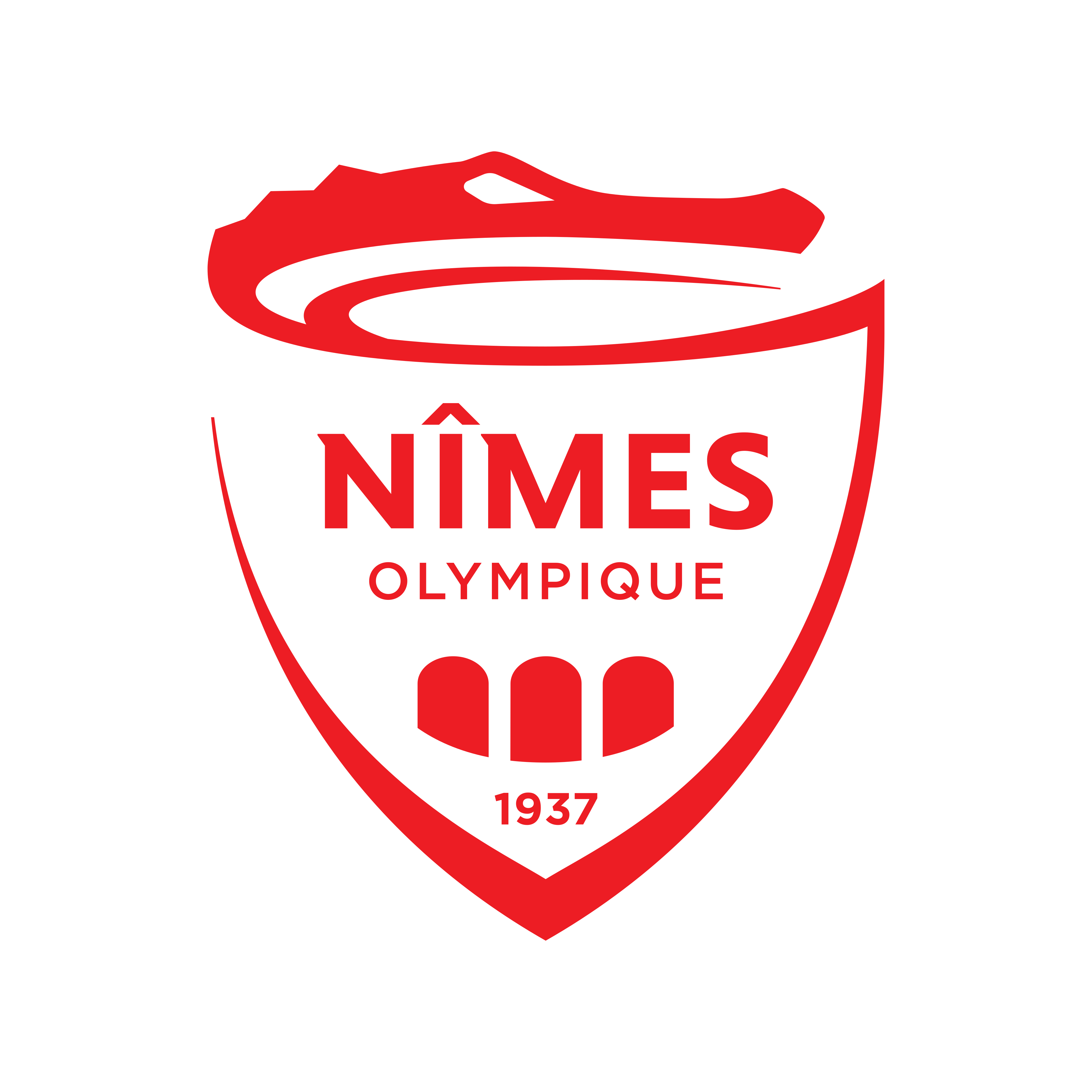 nimes olympique logo 0 - Nîmes Olympique Logo