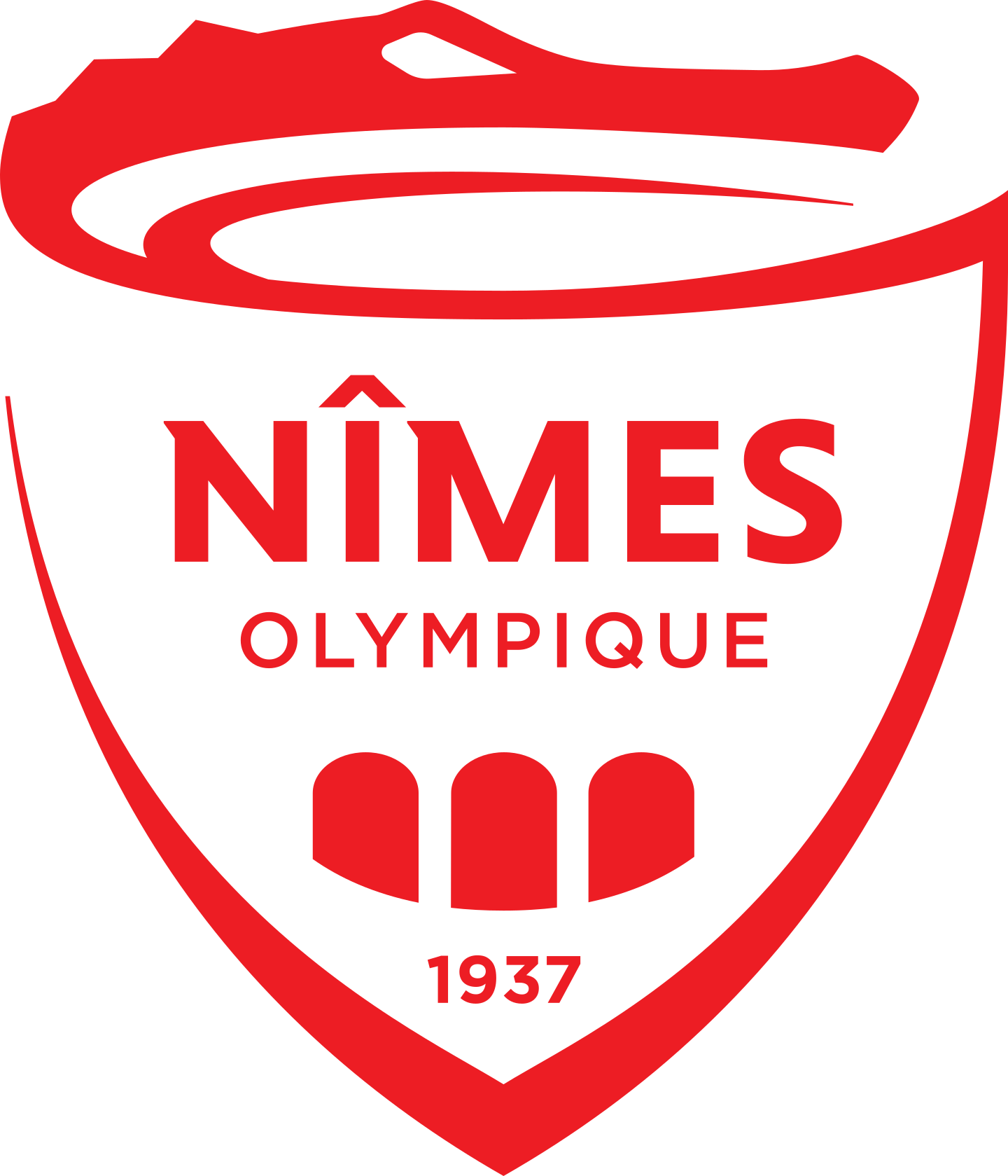 nimes olympique logo 2 - Nîmes Olympique Logo