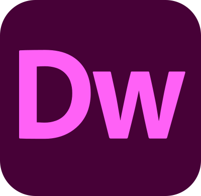 Adobe Dreamweaver Logo.