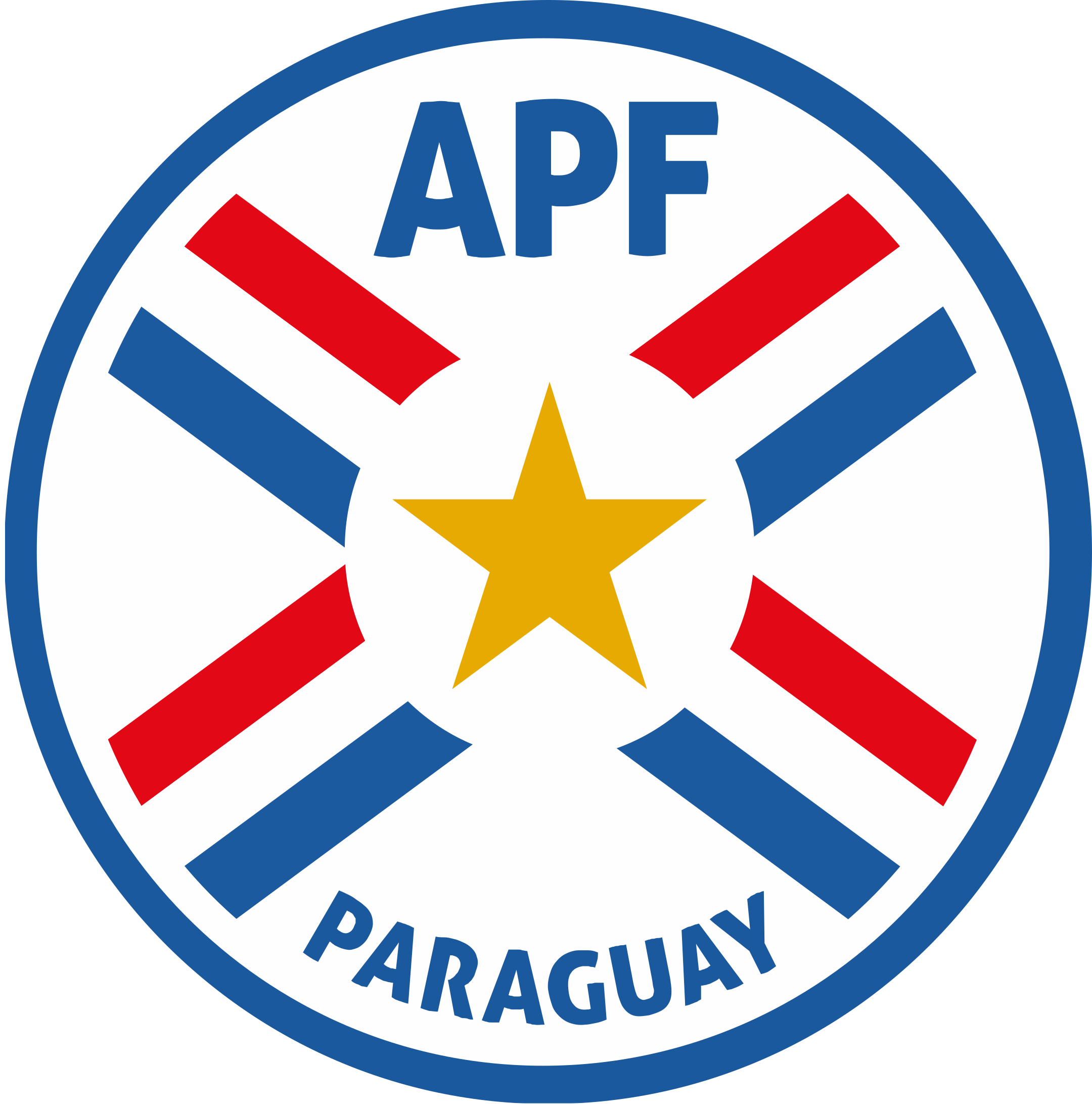 apf seleccion de futbol de paraguay logo 1 - APF Logo - Paraguay National Football Team Logo