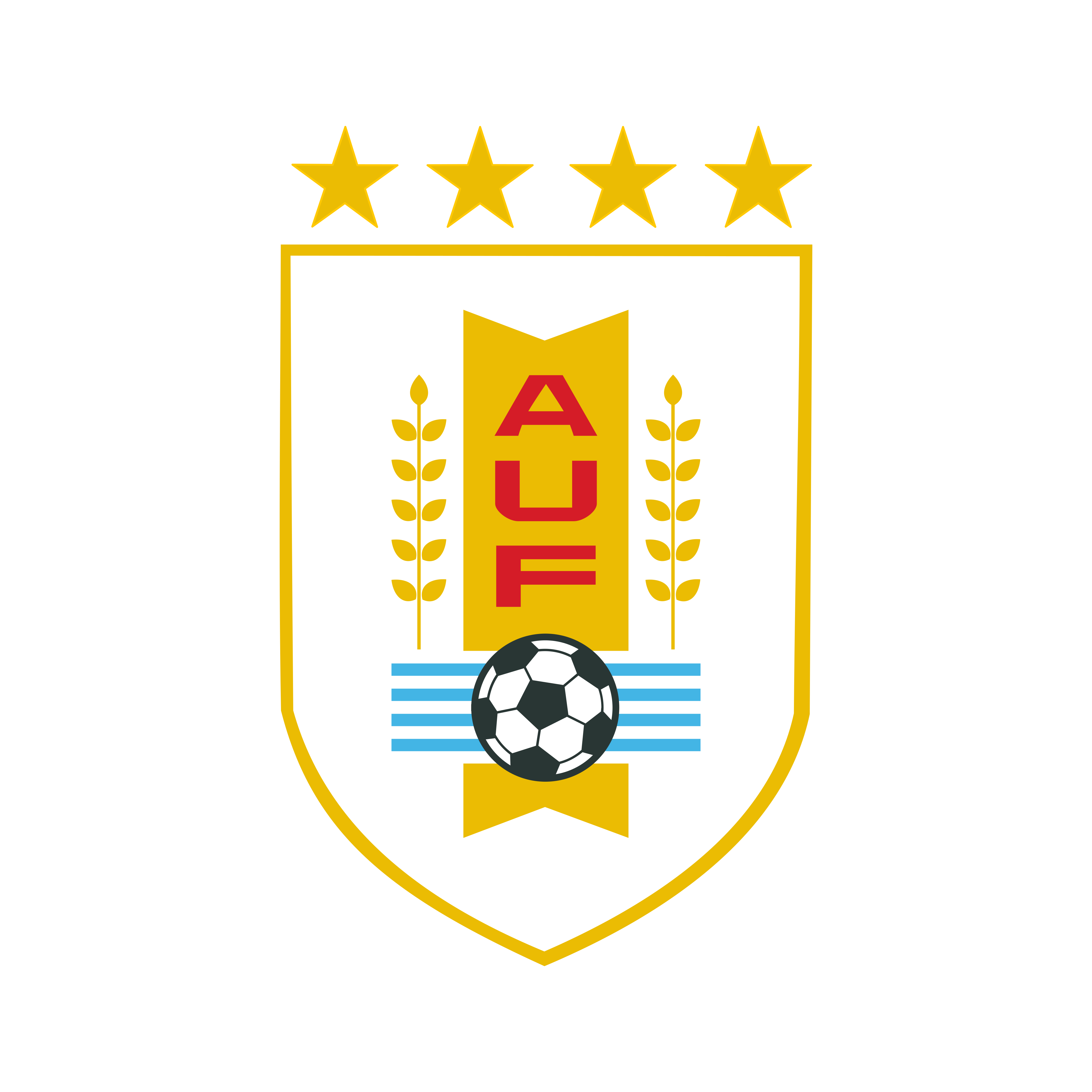 auf seleccion de futbol de uruguay logo 0 - AUF Logo - Selección de fútbol de Uruguay Logo