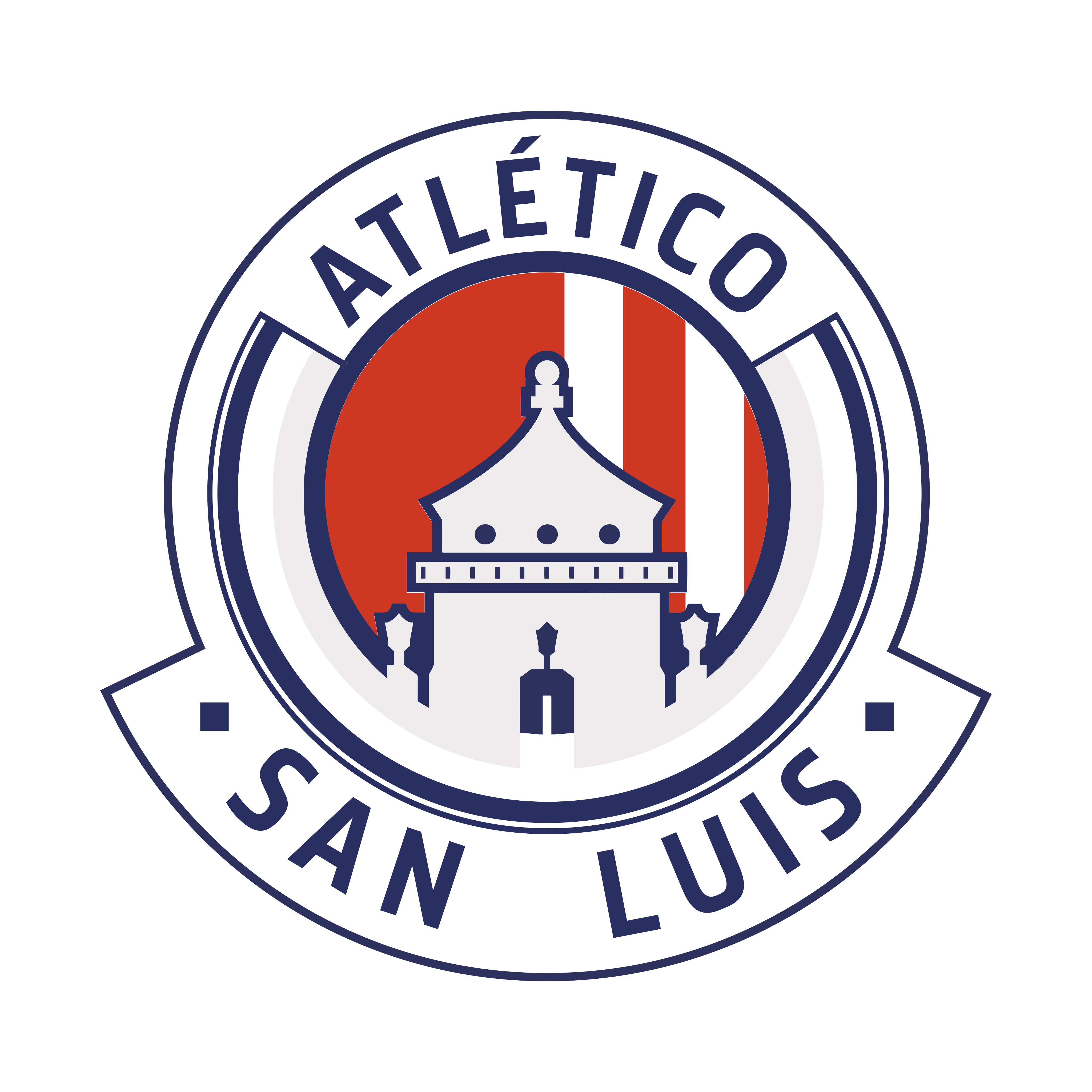 Atlético de San Luis Logo PNG.