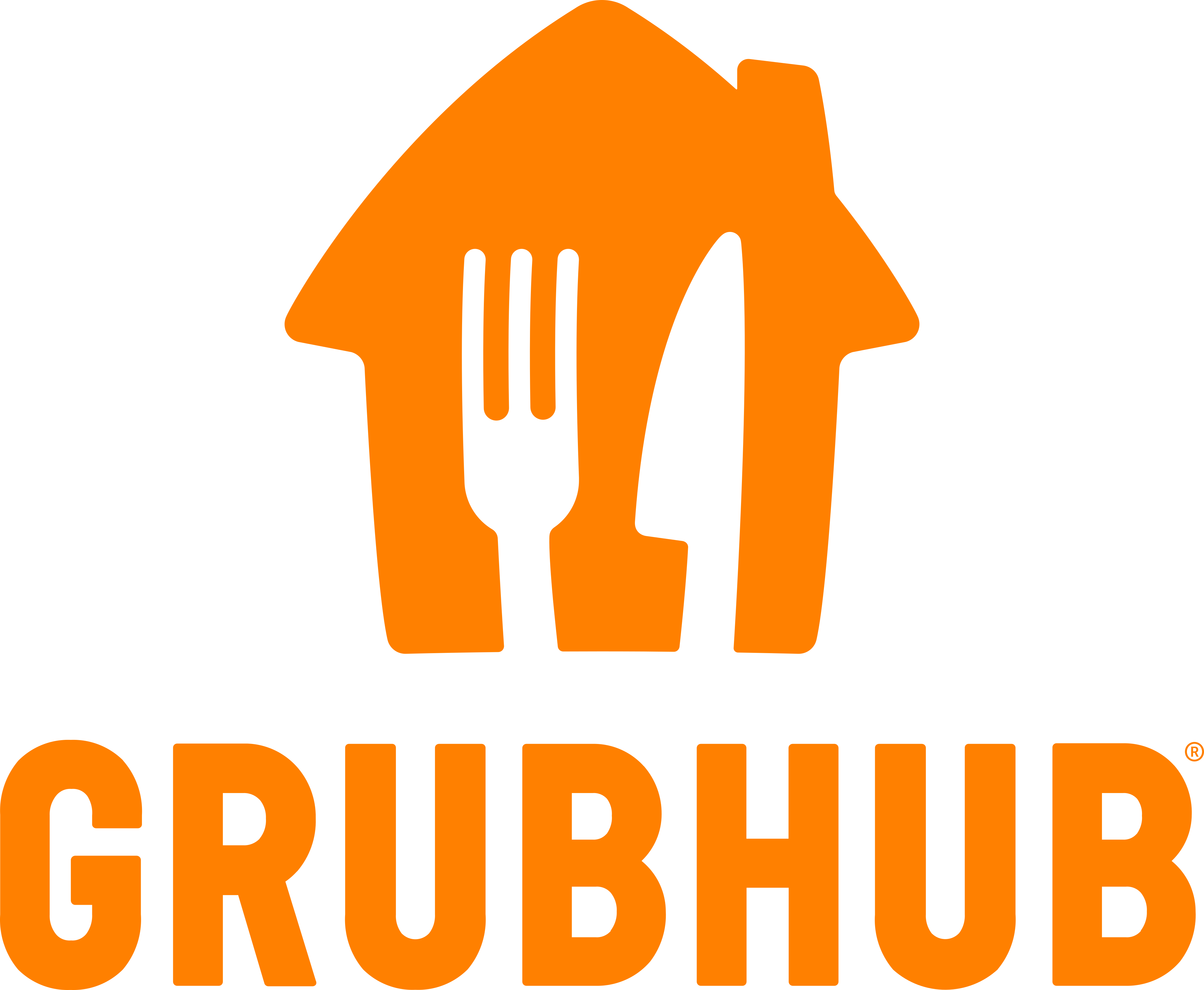 grubhub logo 1 - GrubHub Logo