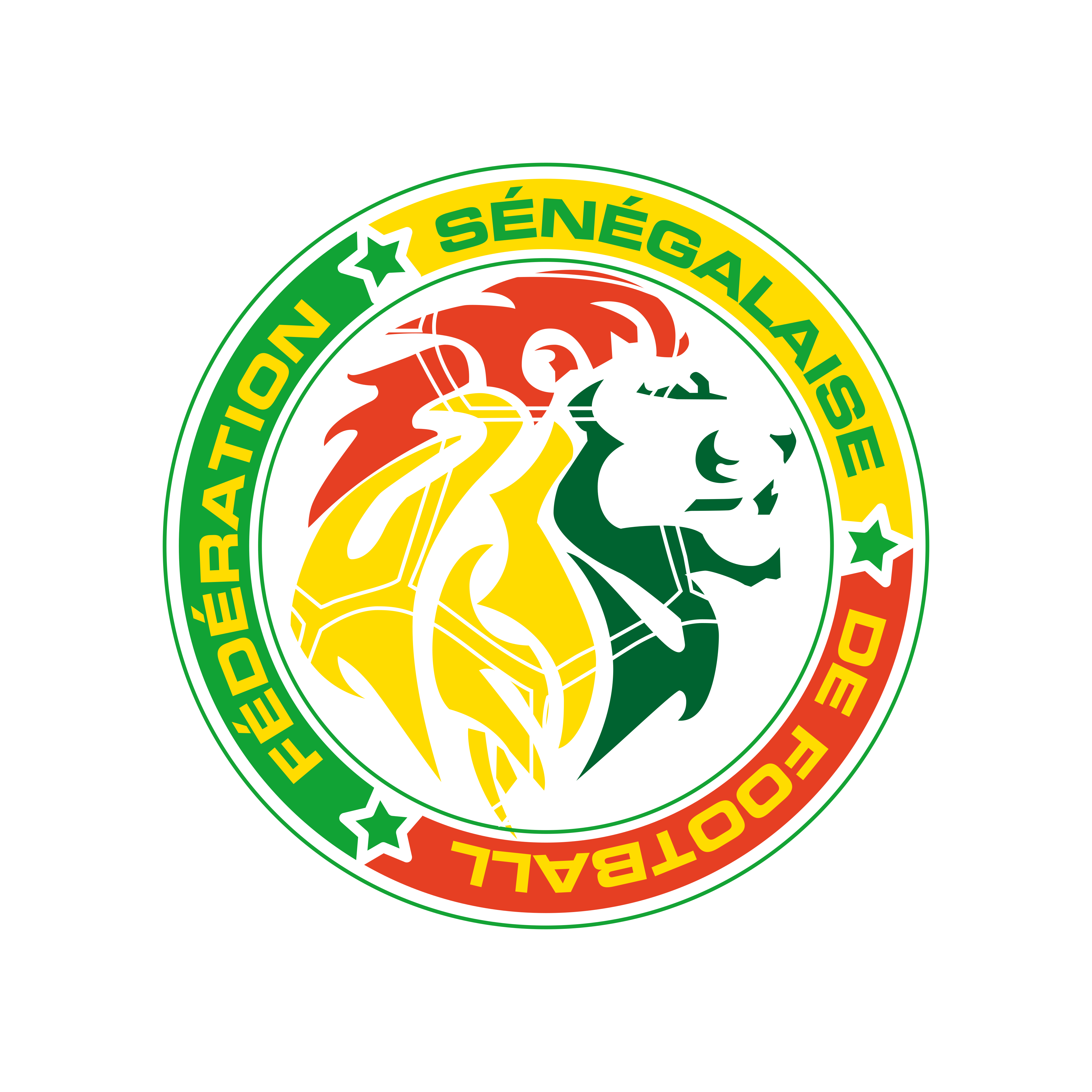 fsf senegal national football team logo 0 - FSF Logo - Équipe du Sénégal de Football Logo