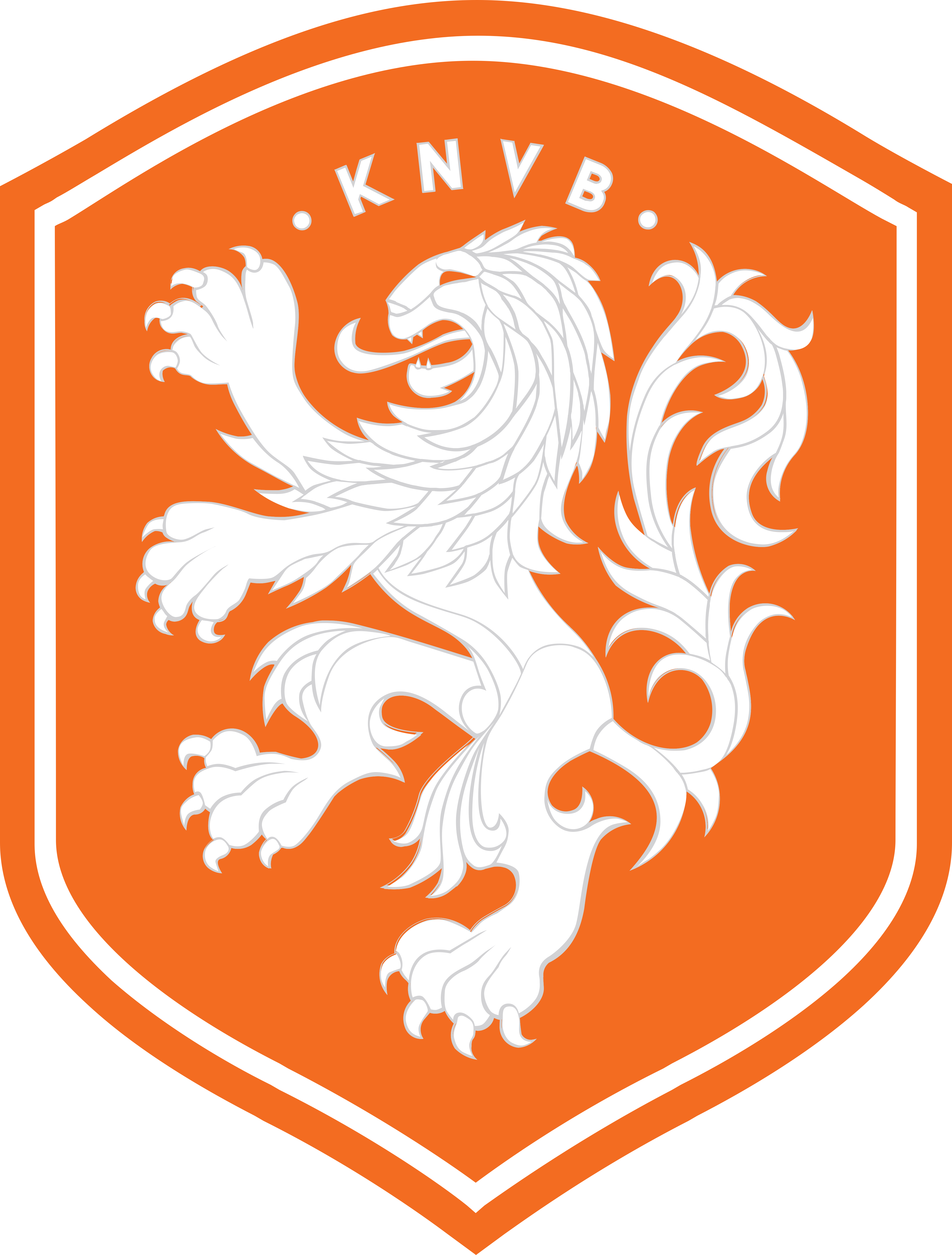 Países Baixos - Netherlands Football Team Logo.