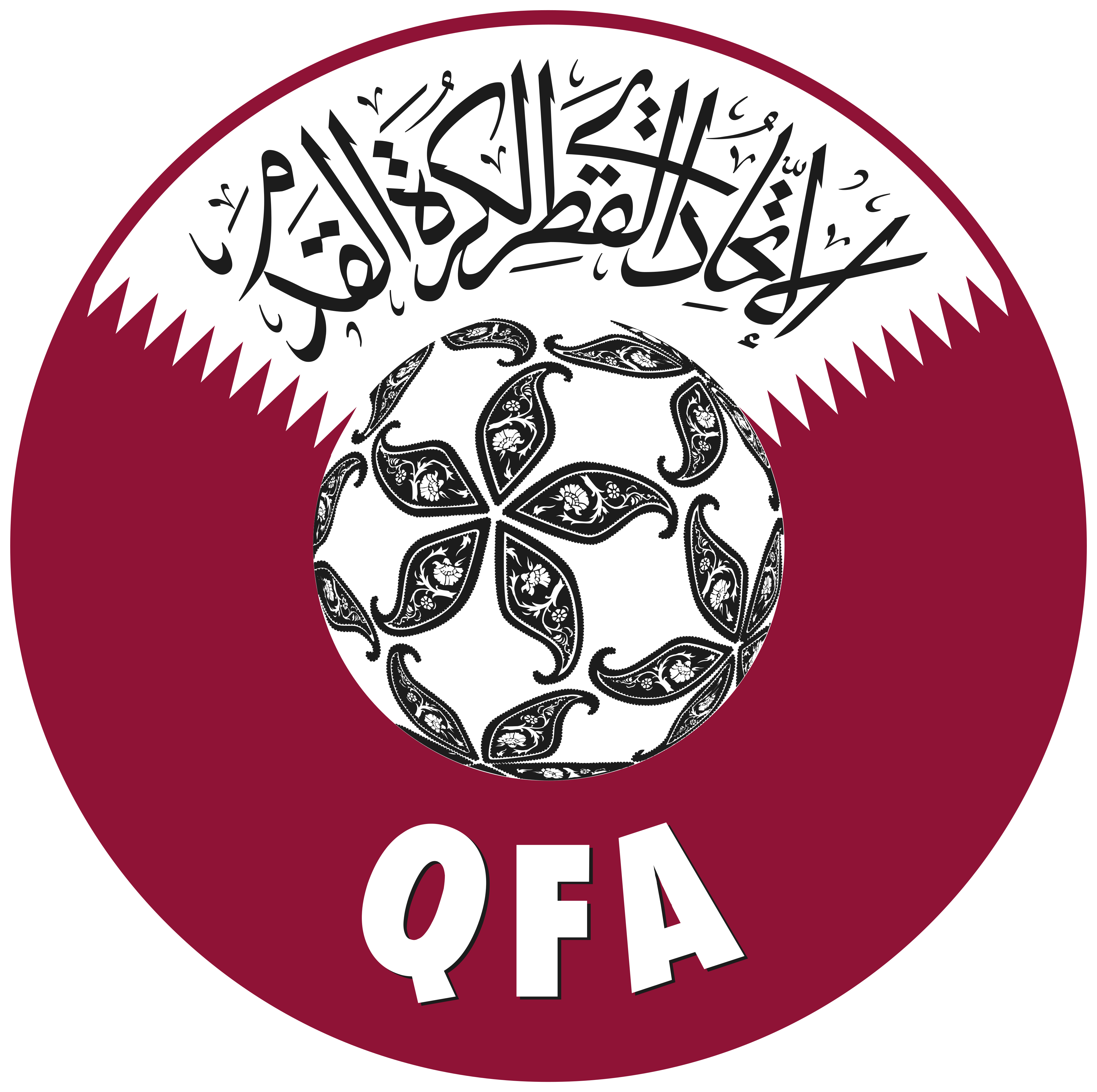 qfa qatar football logo - QFA Logo - Qatar National Football Team Logo