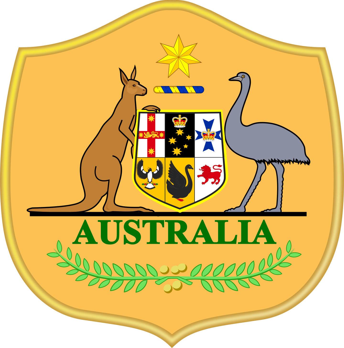 australia national football team logo 2 - Équipe d'Australie de Football Logo