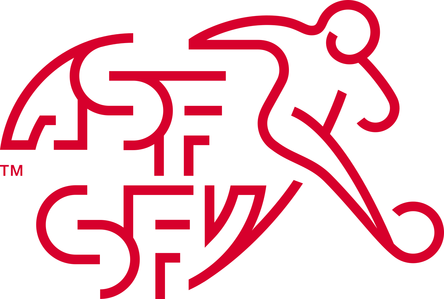 Switzerland National Football Team Logo.