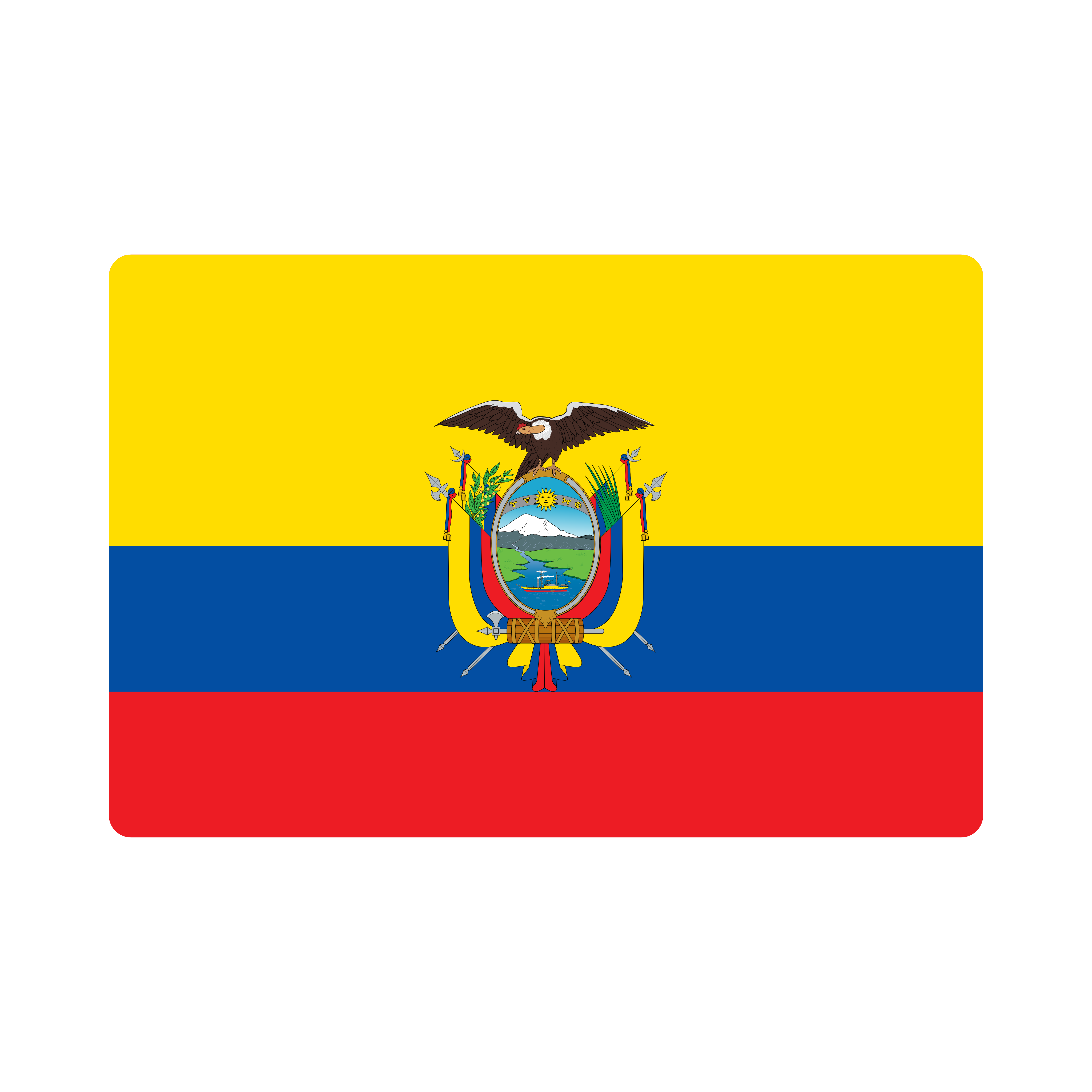 bandeira ecuador flag logo 0 - Drapeau de l'Équateur