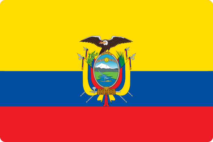 Bandeira Equador Flag.