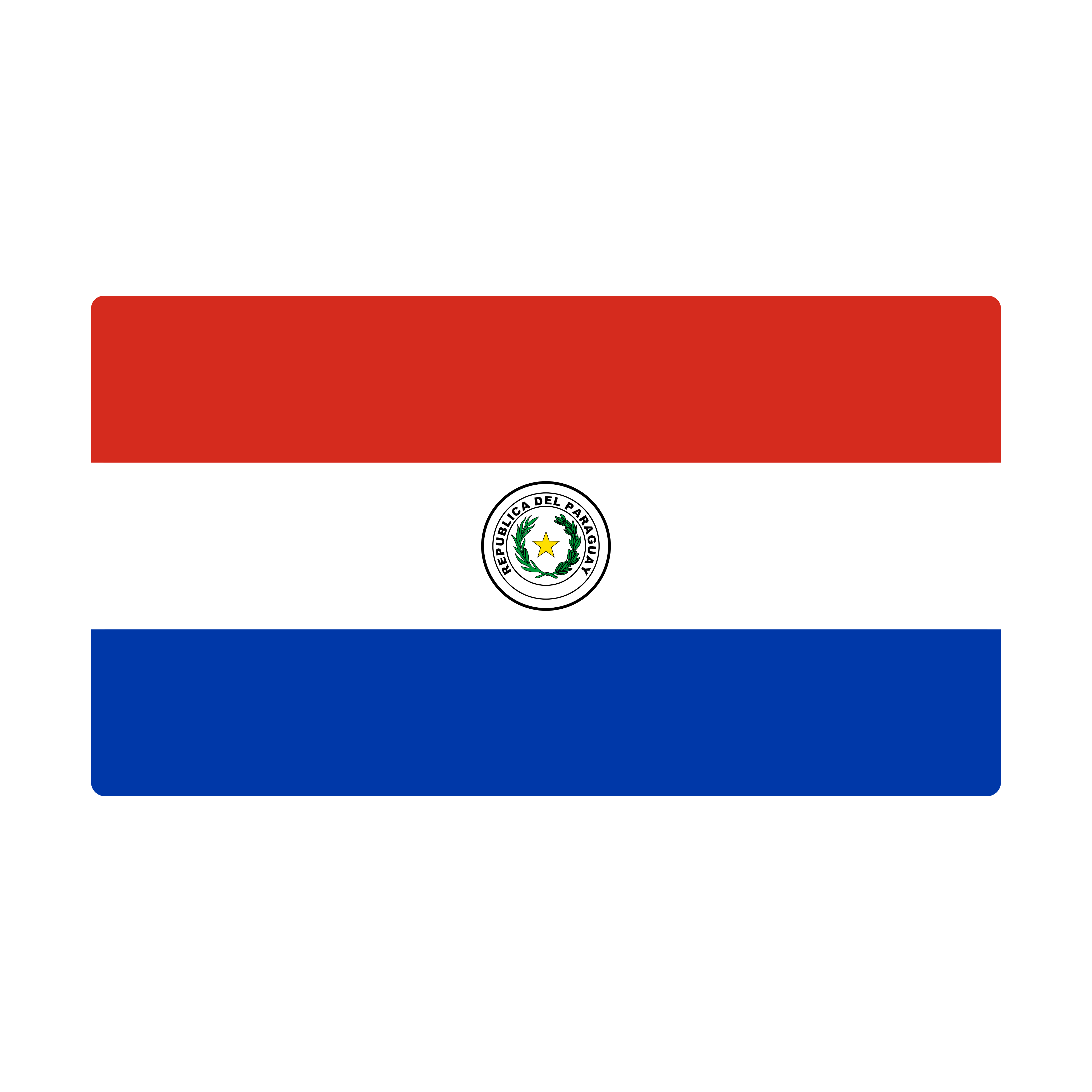 Bandeira do Paraguai Flag PNG.