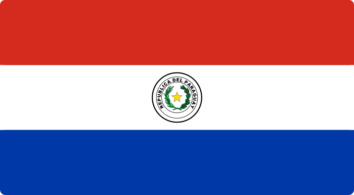 Bandeira do Paraguai Flag.