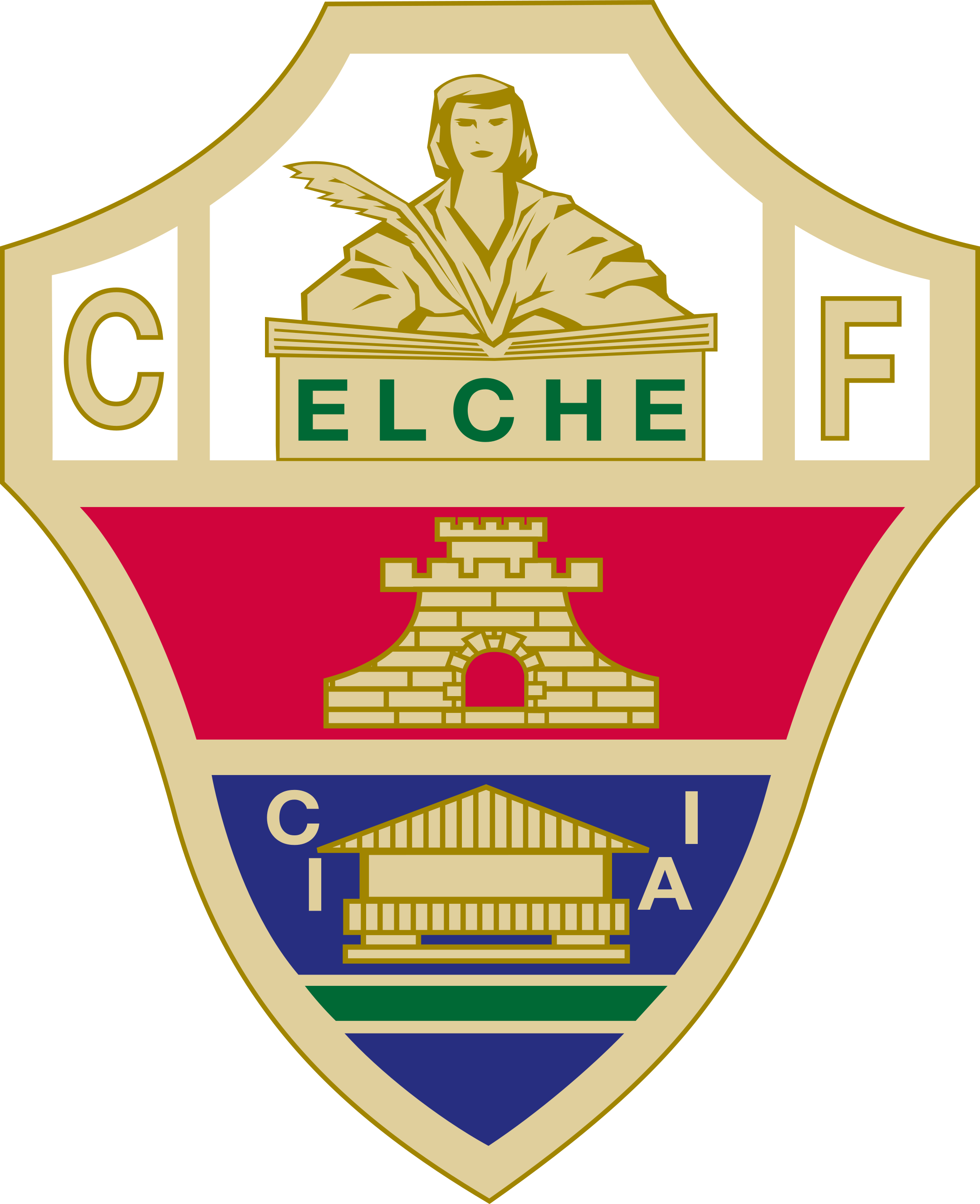 elche cf logo 1 - Elche CF Logo