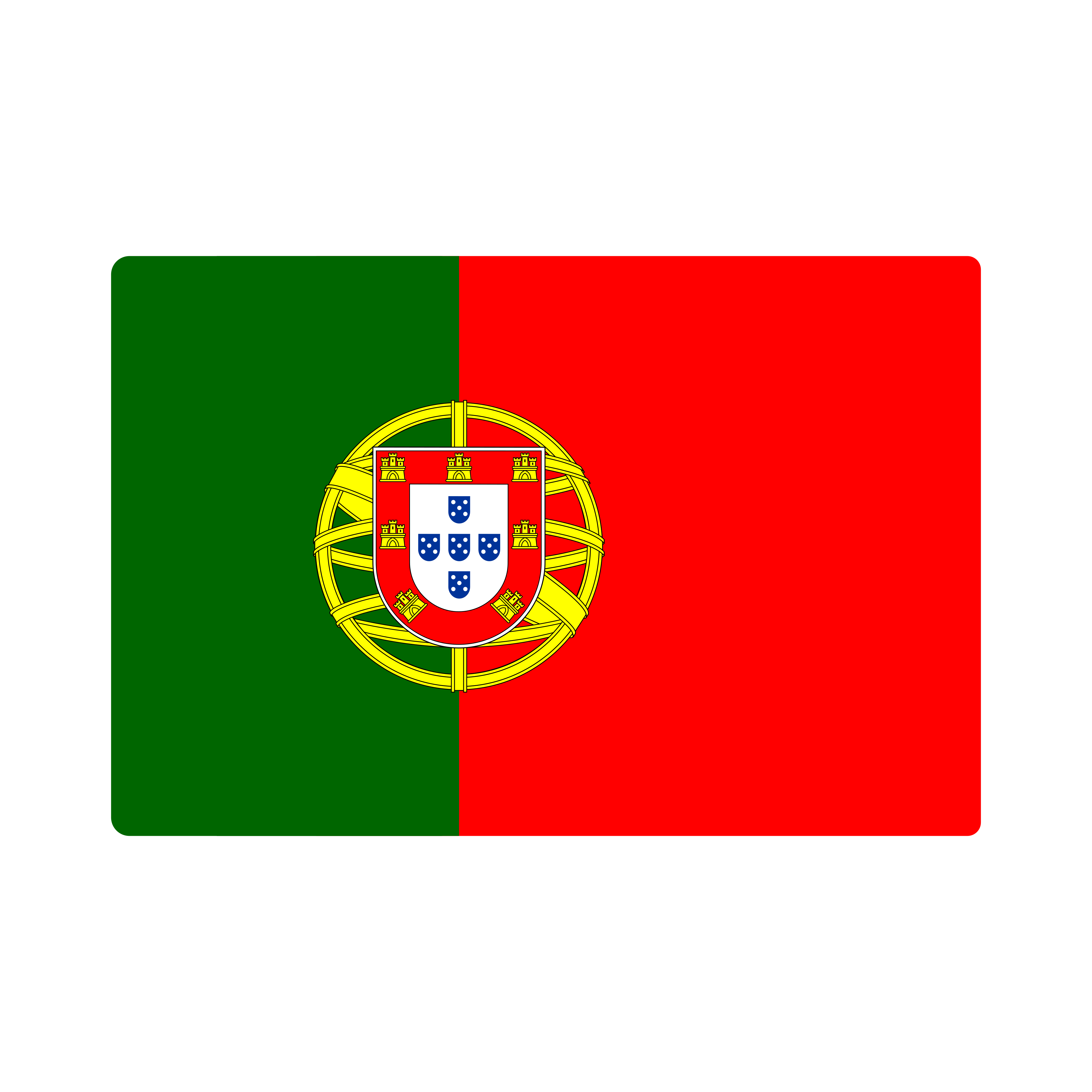 Bandeira de Portugal PNG.