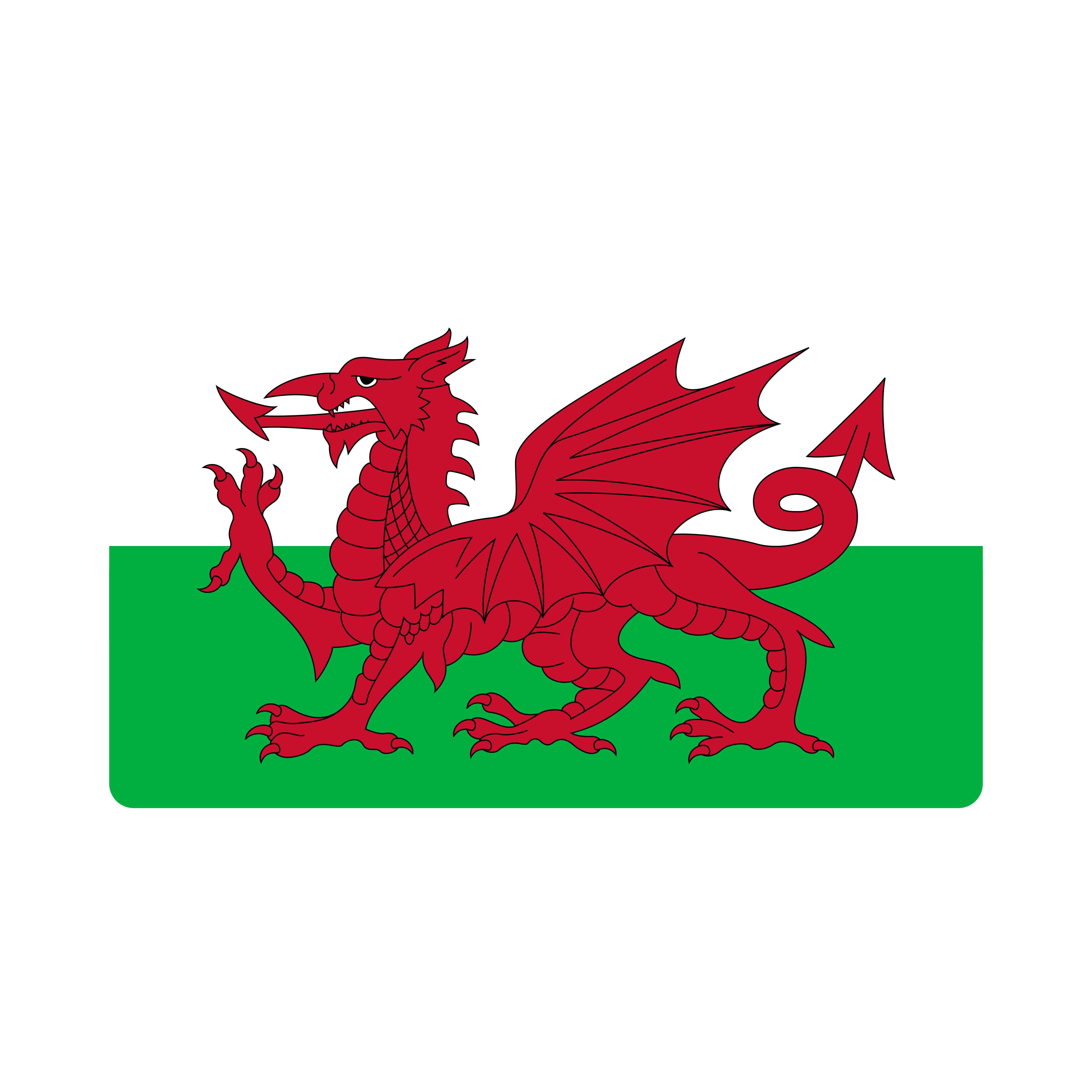 Bandeira Wales Flag PNG.