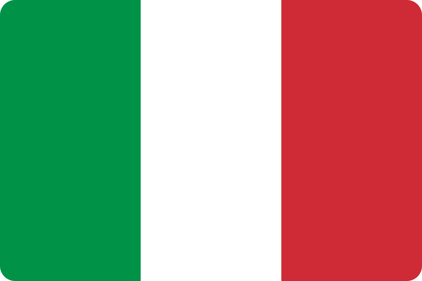Bandeira da Itália.