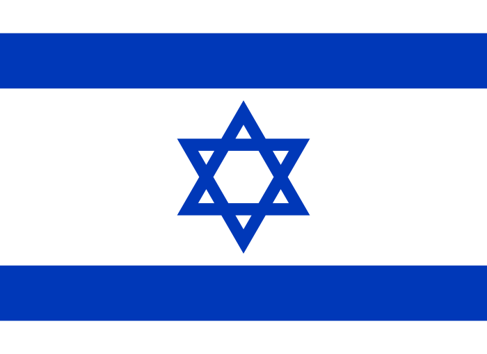 Bandeira de Israel.