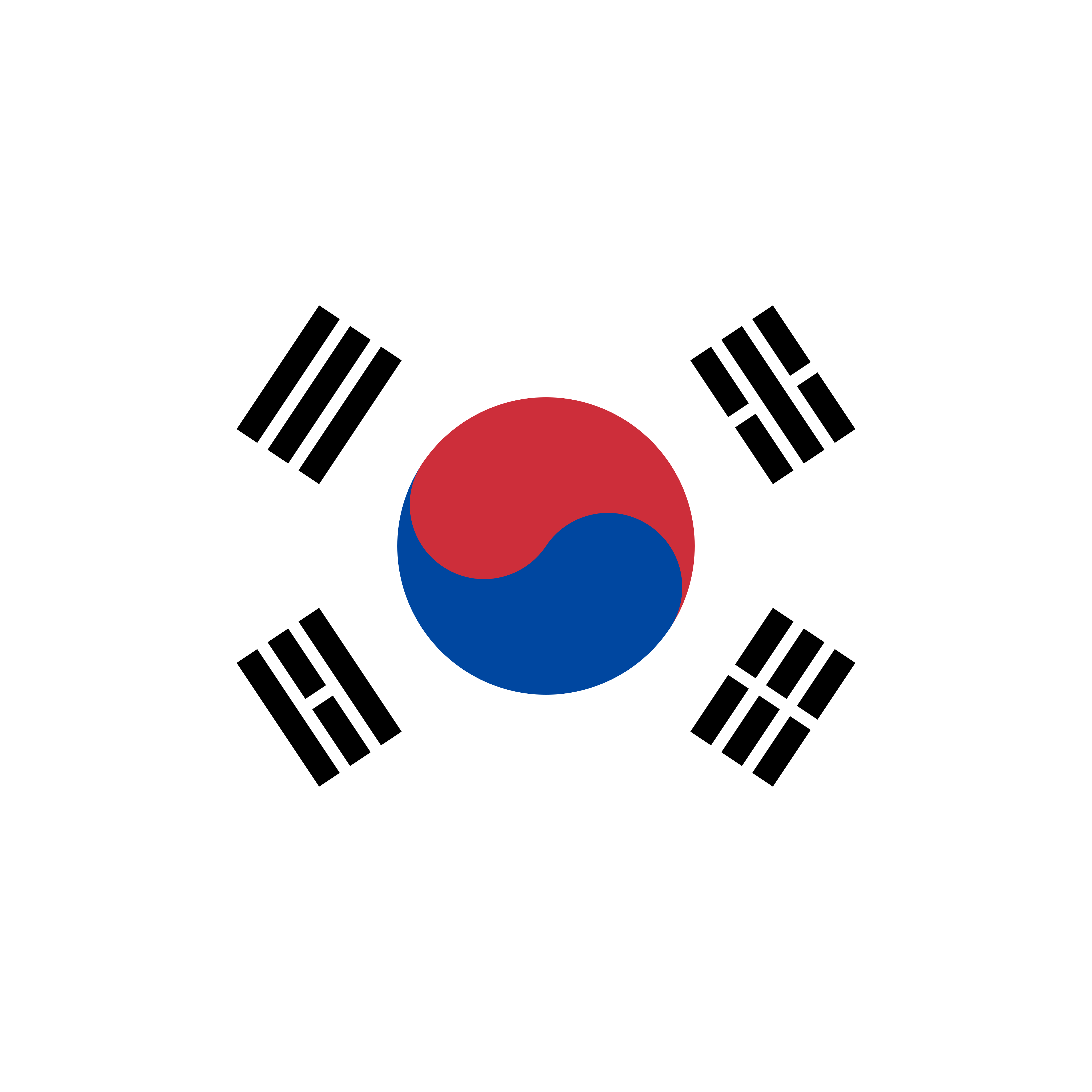 Bandeira da Coréia do Sul PNG.