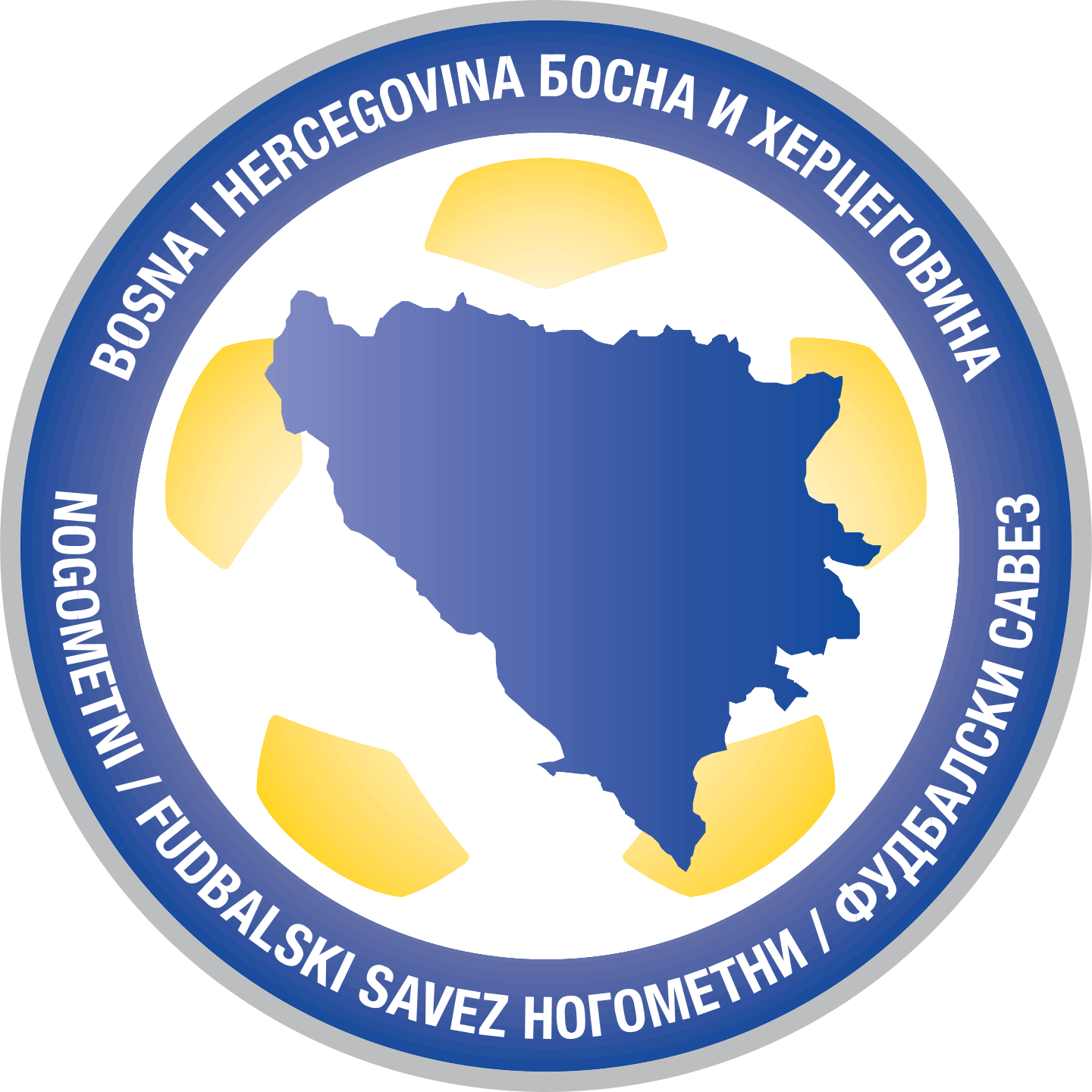 Logotipo de la Selección de Bosnia y Herzegovina.