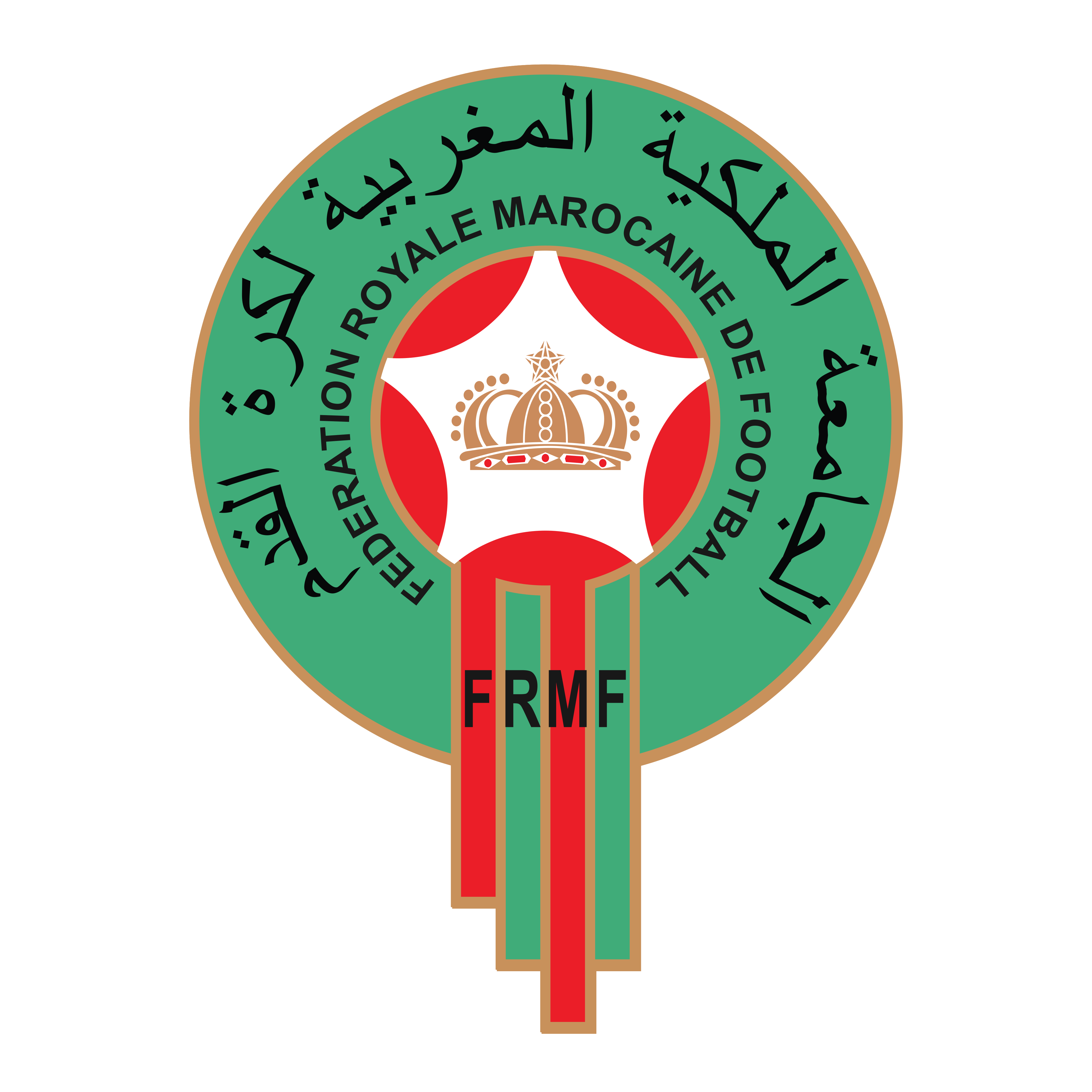 Seleção do Marrocos de Futebol Logo PNG.