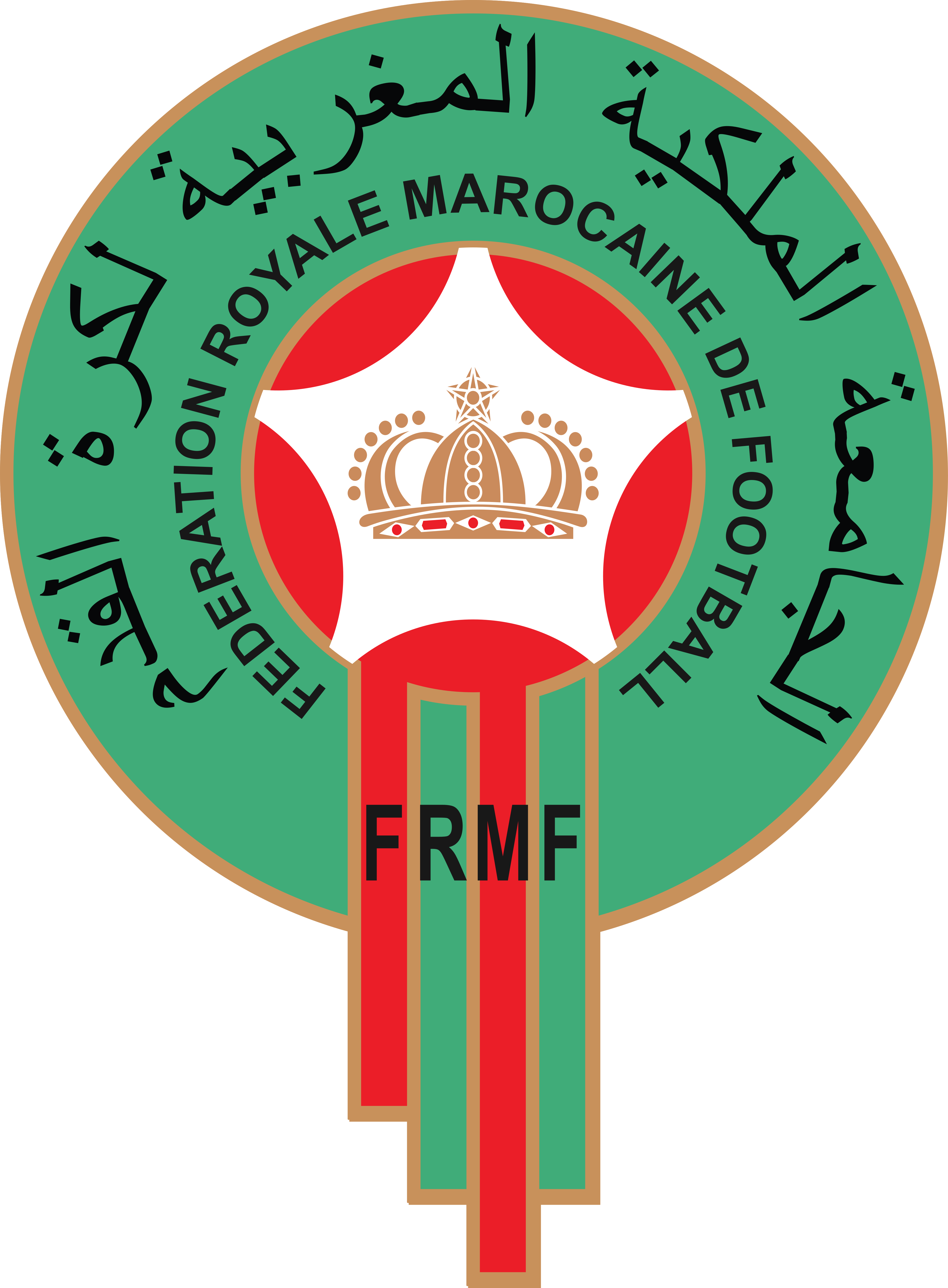 Seleção do Marrocos de Futebol Logo HD.