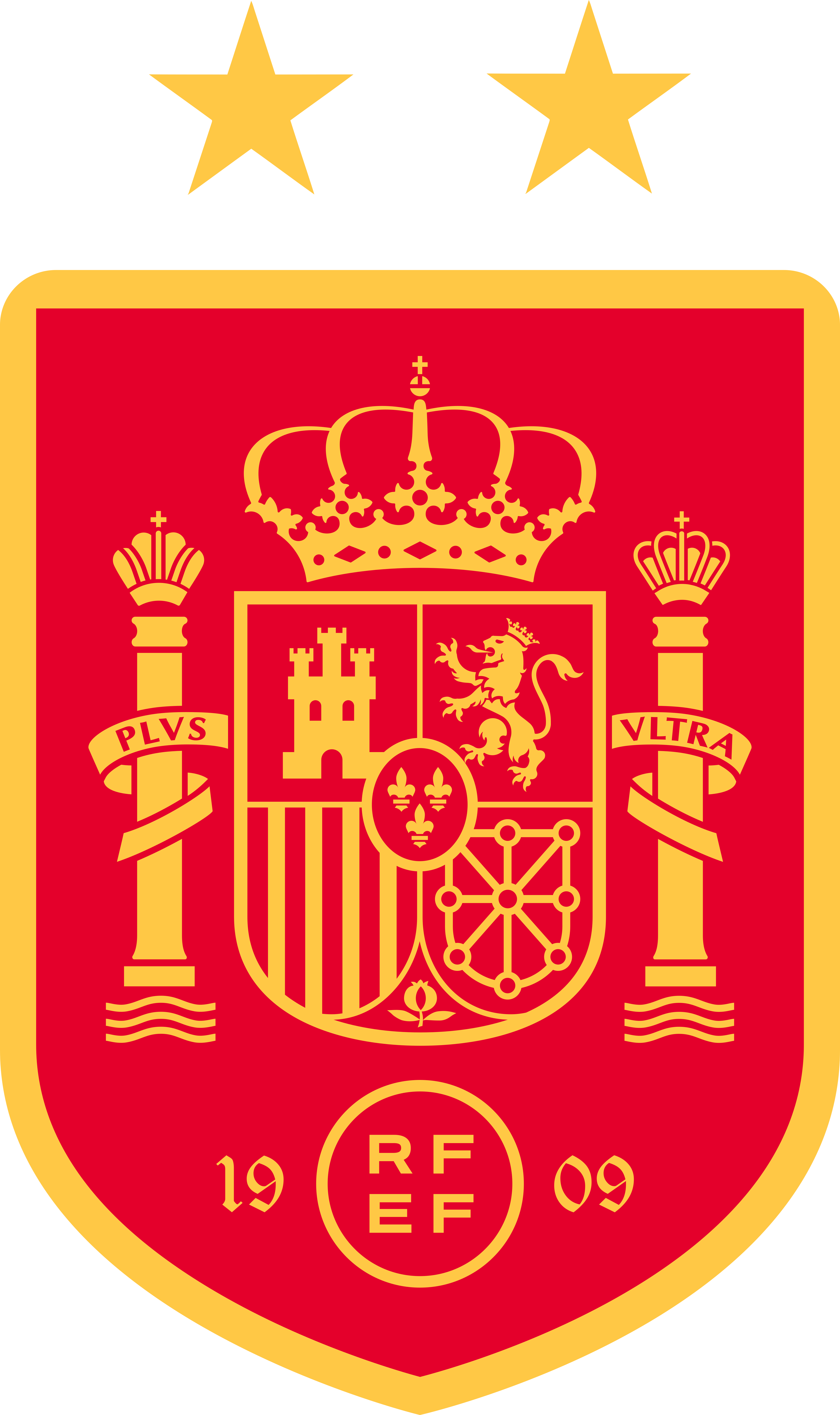 Selección de España Logo 2 estrellas 2026 HD.
